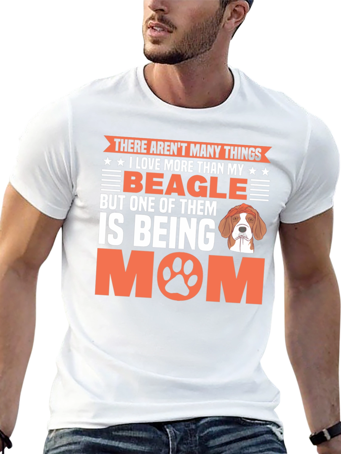 Beagle Mom Graphic T-Shirt