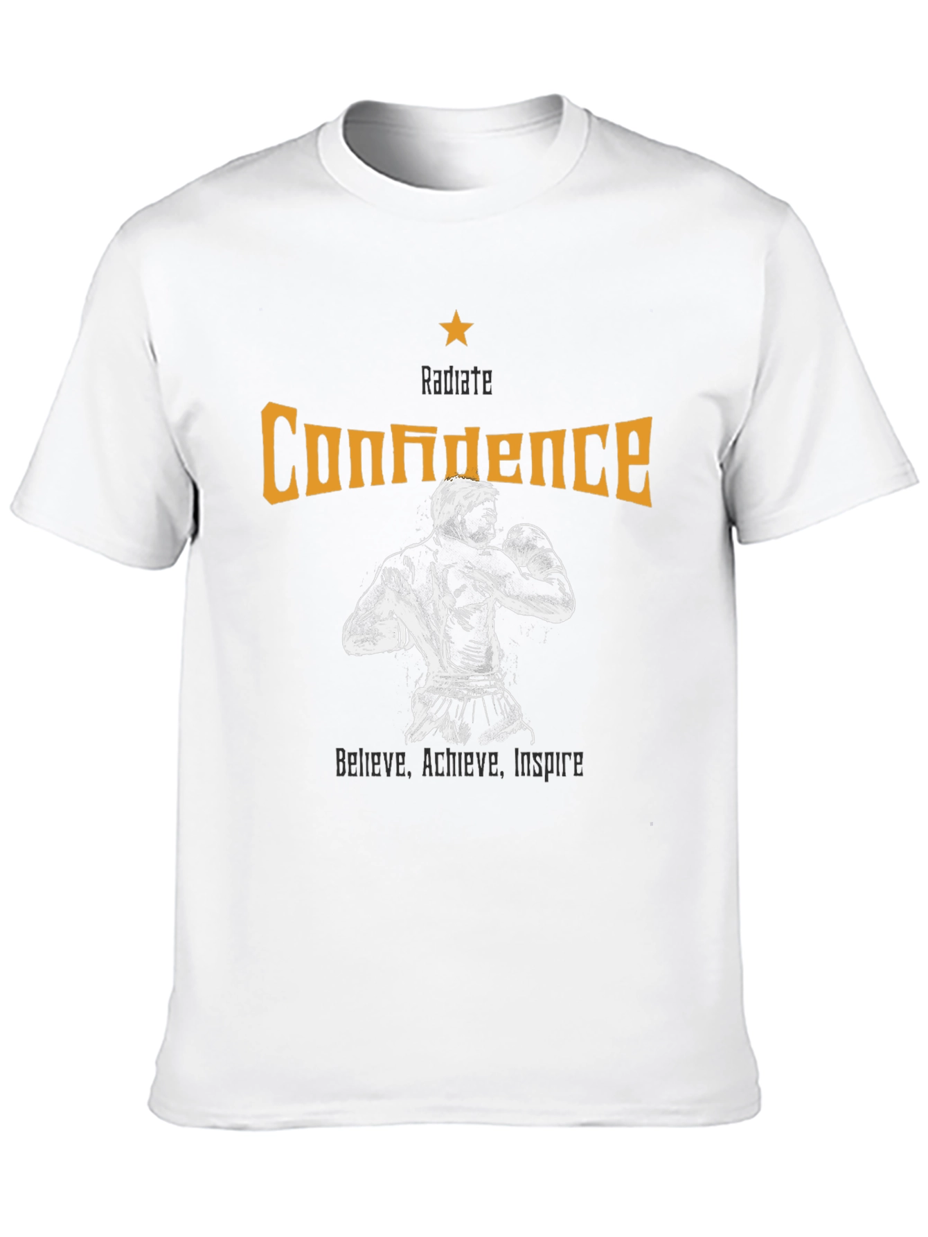 Radiate Confidence Graphic Tee - Motivational Design
