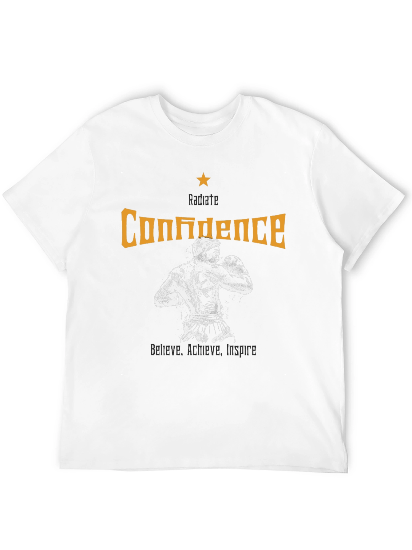 Radiate Confidence Graphic Tee - Motivational Design