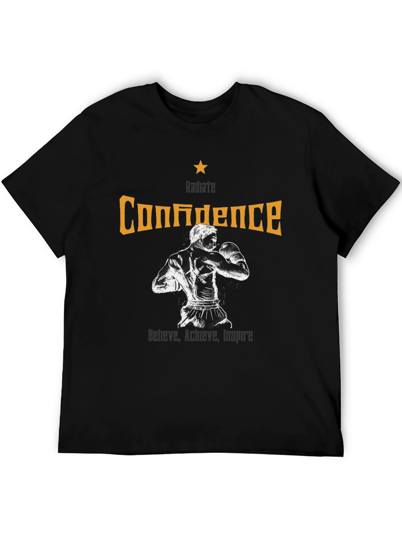 Radiate Confidence Graphic Tee - Motivational Design