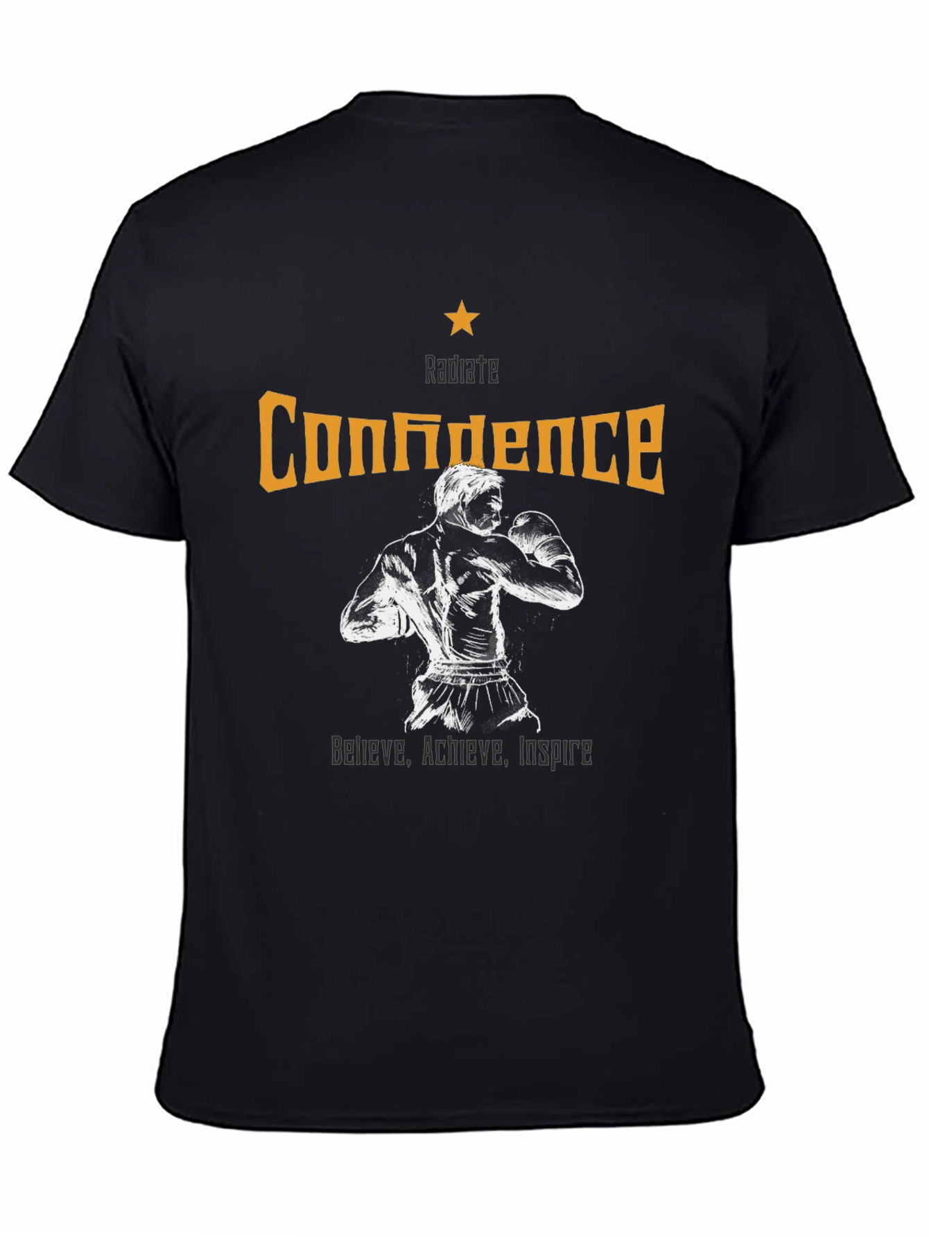 Radiate Confidence Graphic Tee - Motivational Design