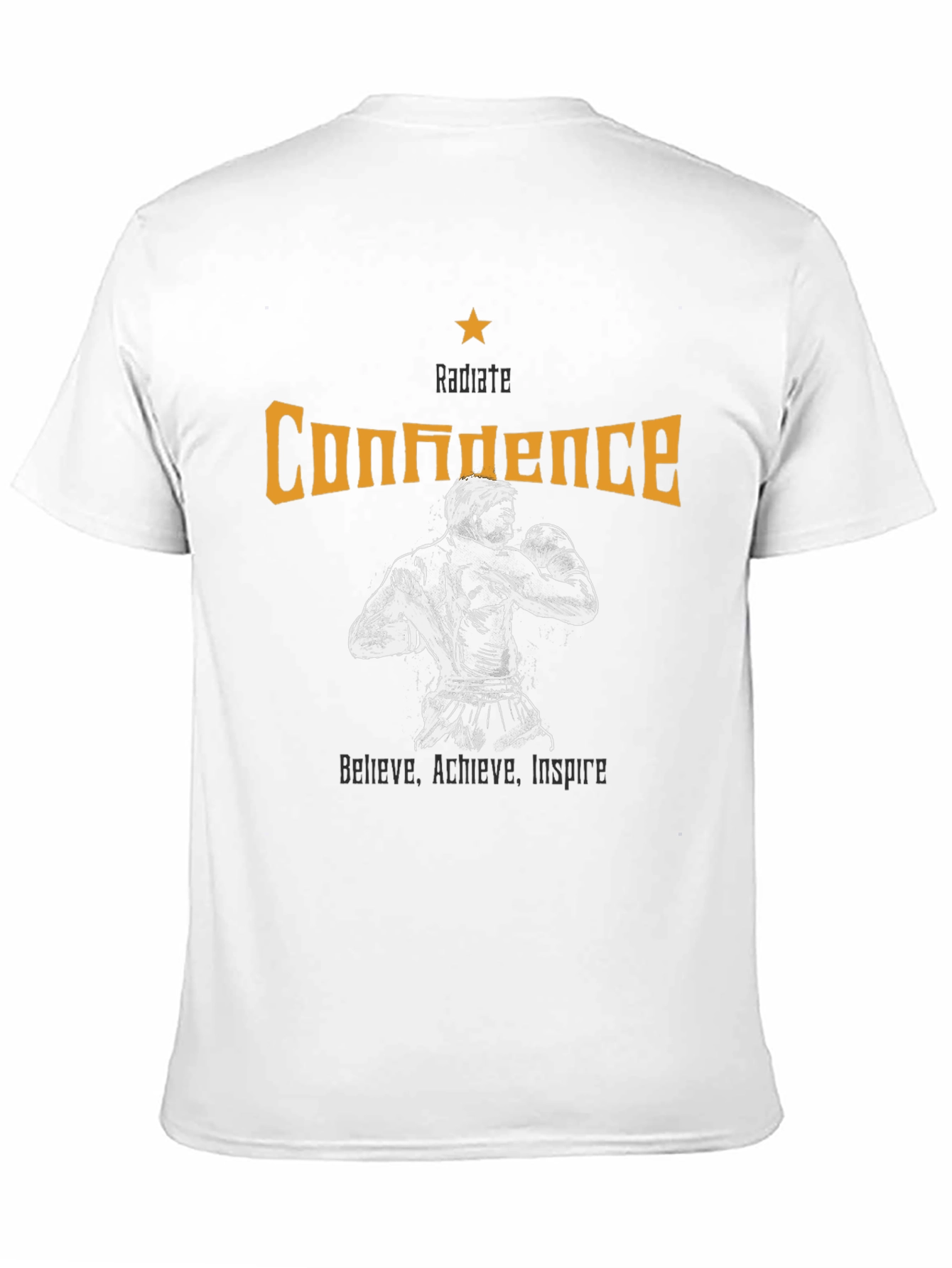 Radiate Confidence Graphic Tee - Motivational Design