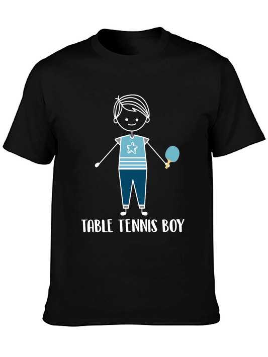 Table Tennis Boy Graphic T-Shirt