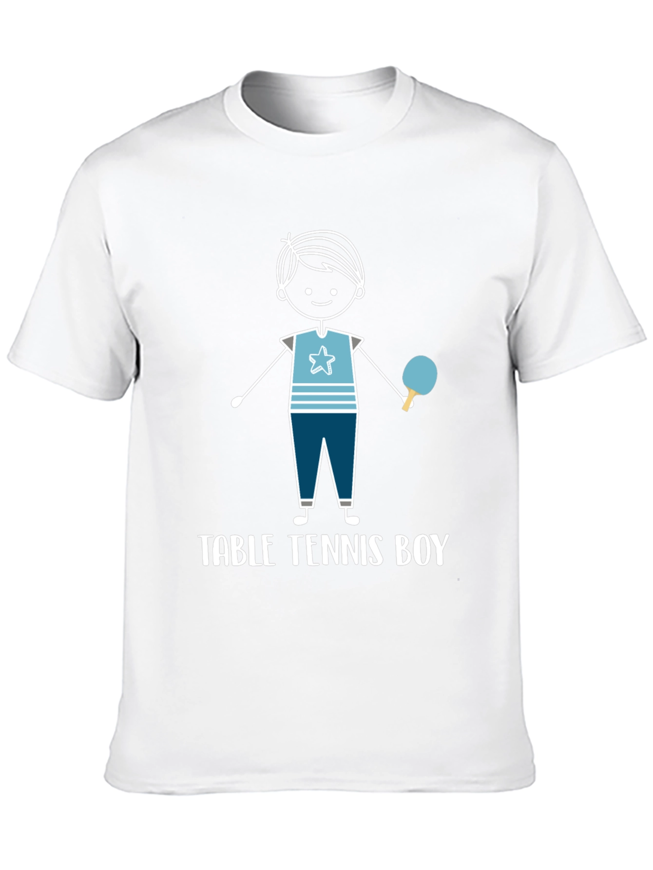 Table Tennis Boy Graphic T-Shirt