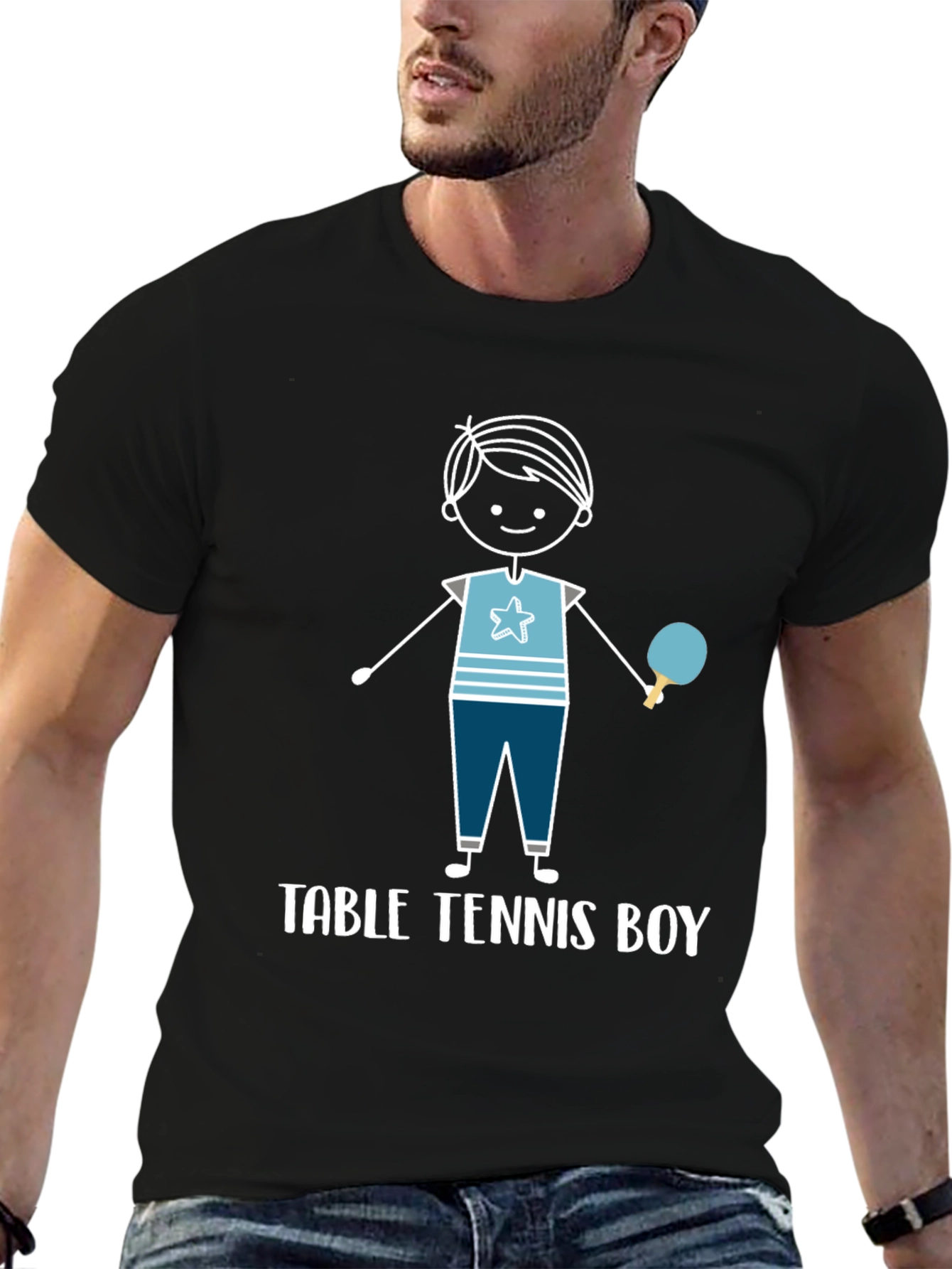 Table Tennis Boy Graphic T-Shirt