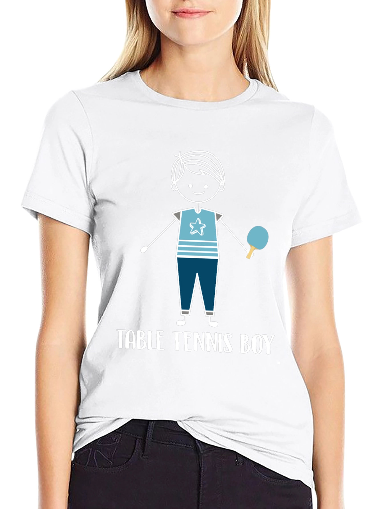 Table Tennis Boy Graphic T-Shirt