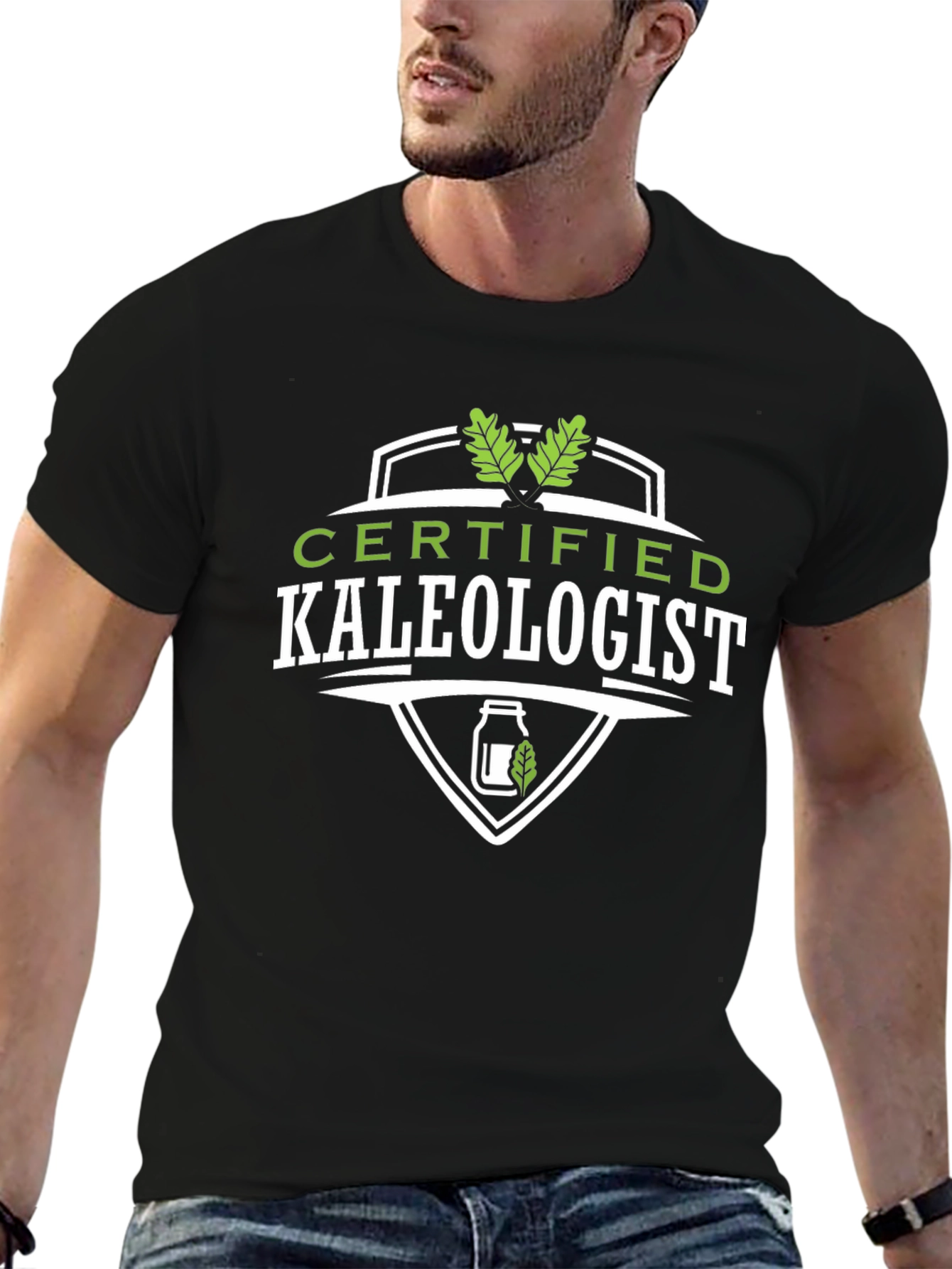 Certified Kaleologist Graphic T-Shirt - Black