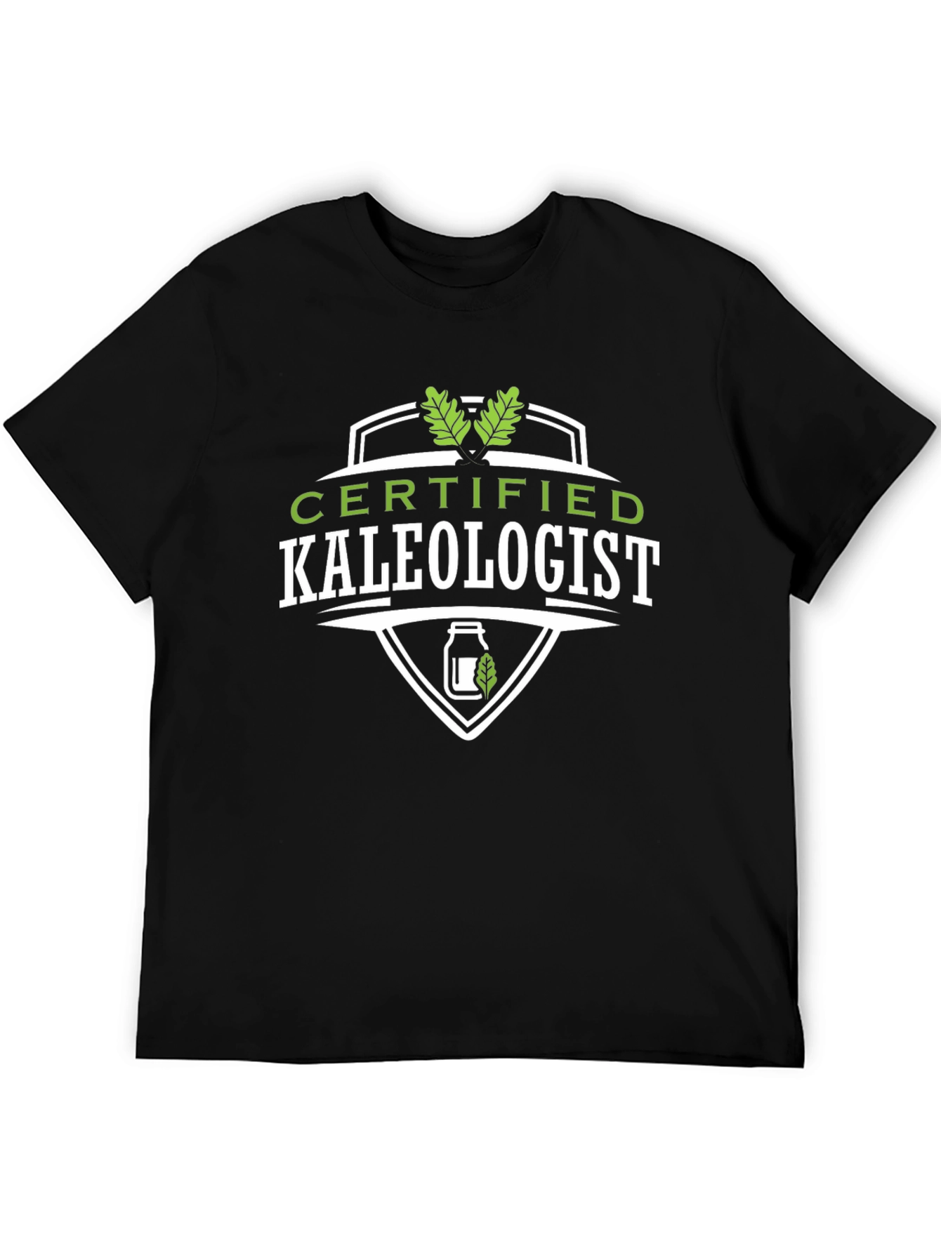 Certified Kaleologist Graphic T-Shirt - Black