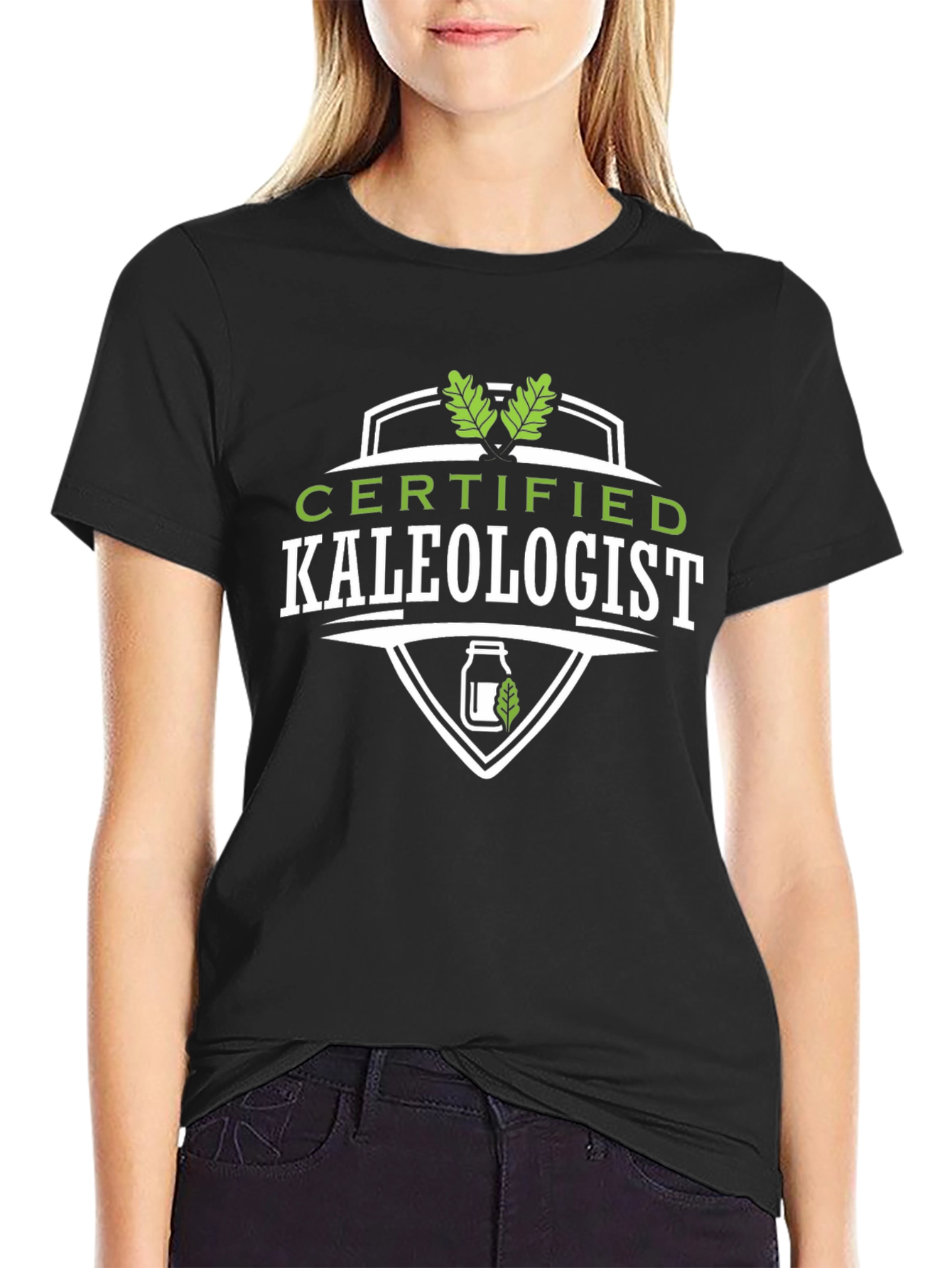 Certified Kaleologist Graphic T-Shirt - Black