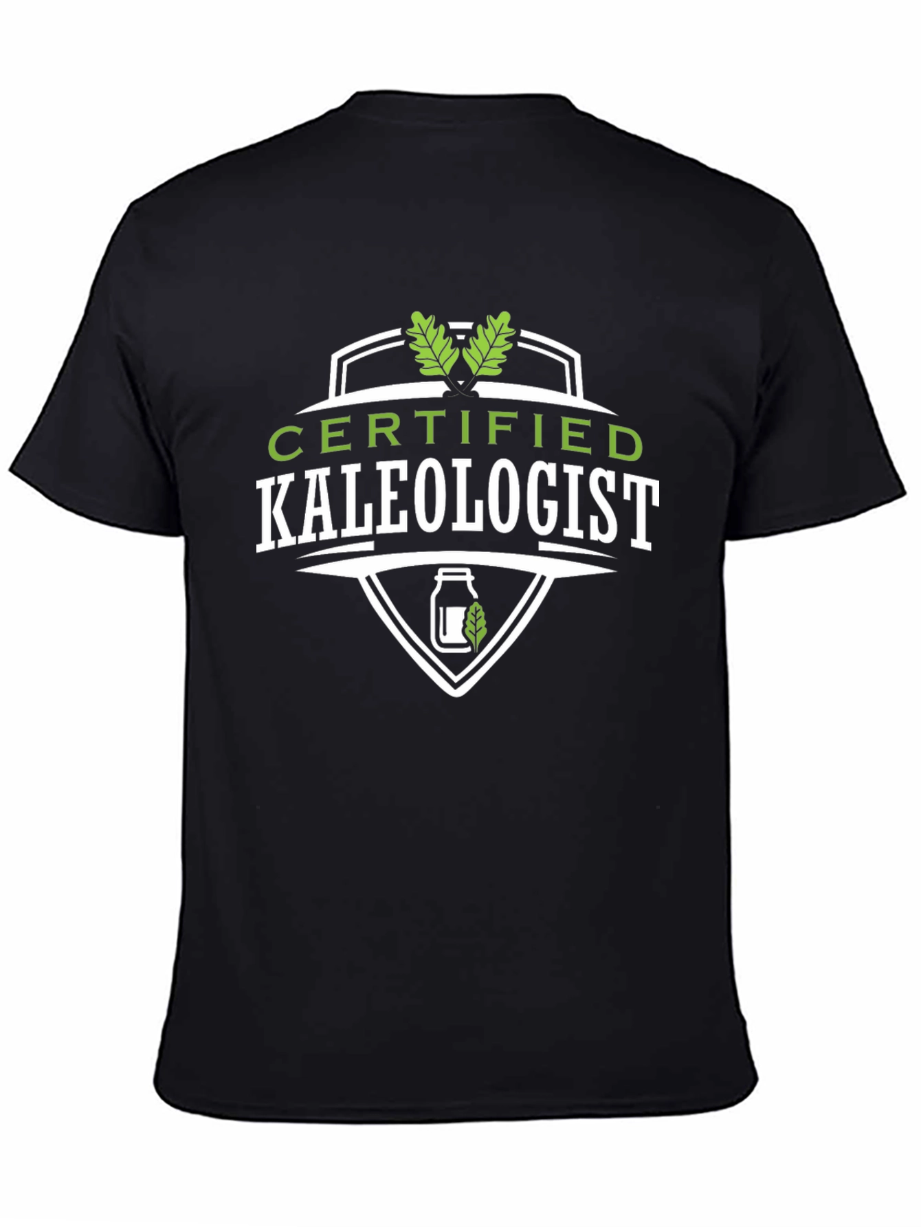 Certified Kaleologist Graphic T-Shirt - Black