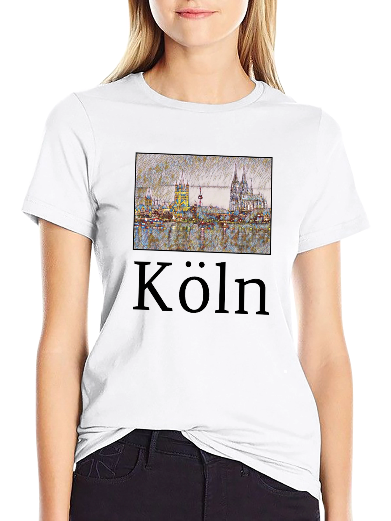 Cologne Skyline T-Shirt - Köln Germany Tee