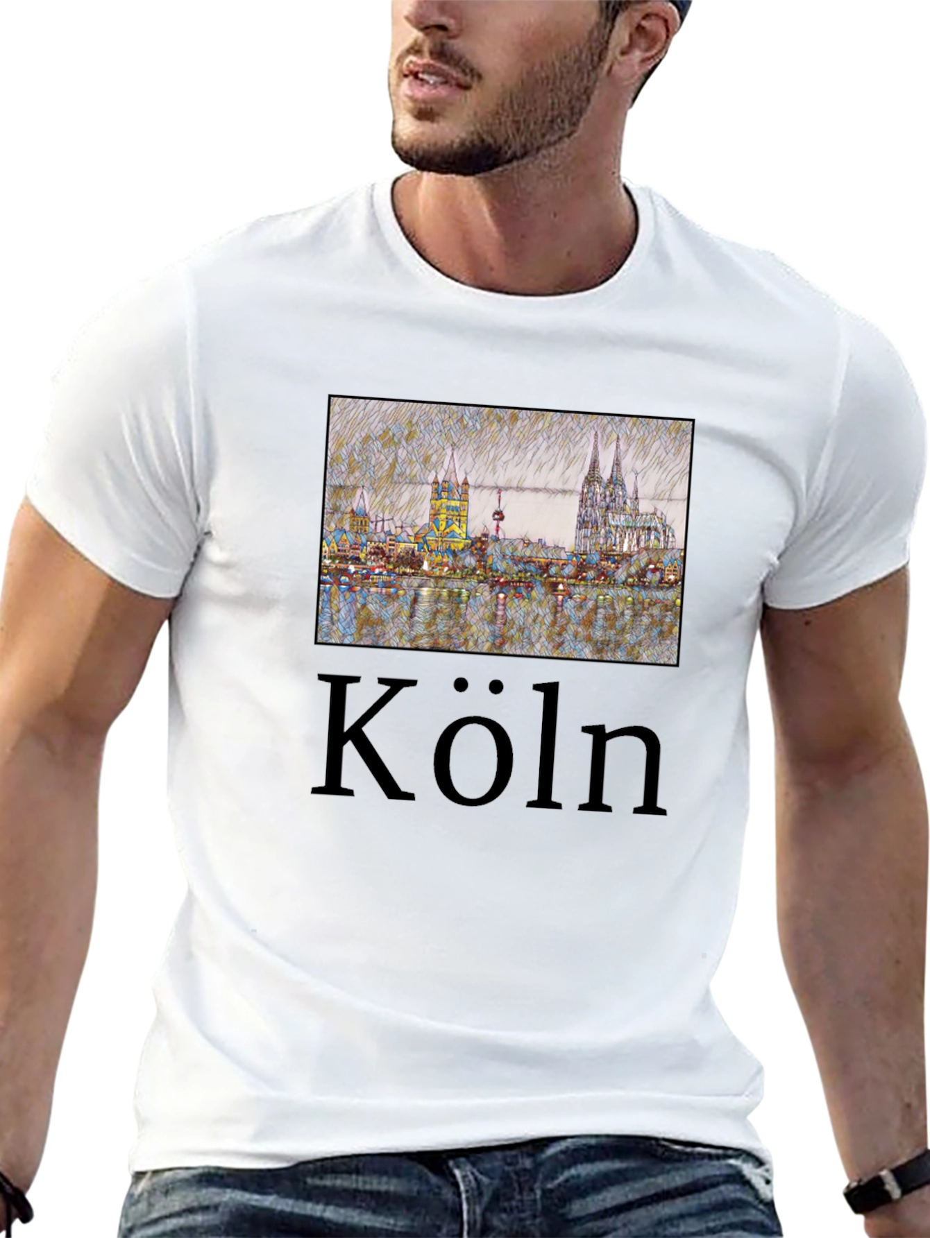 Cologne Skyline T-Shirt - Köln Germany Tee