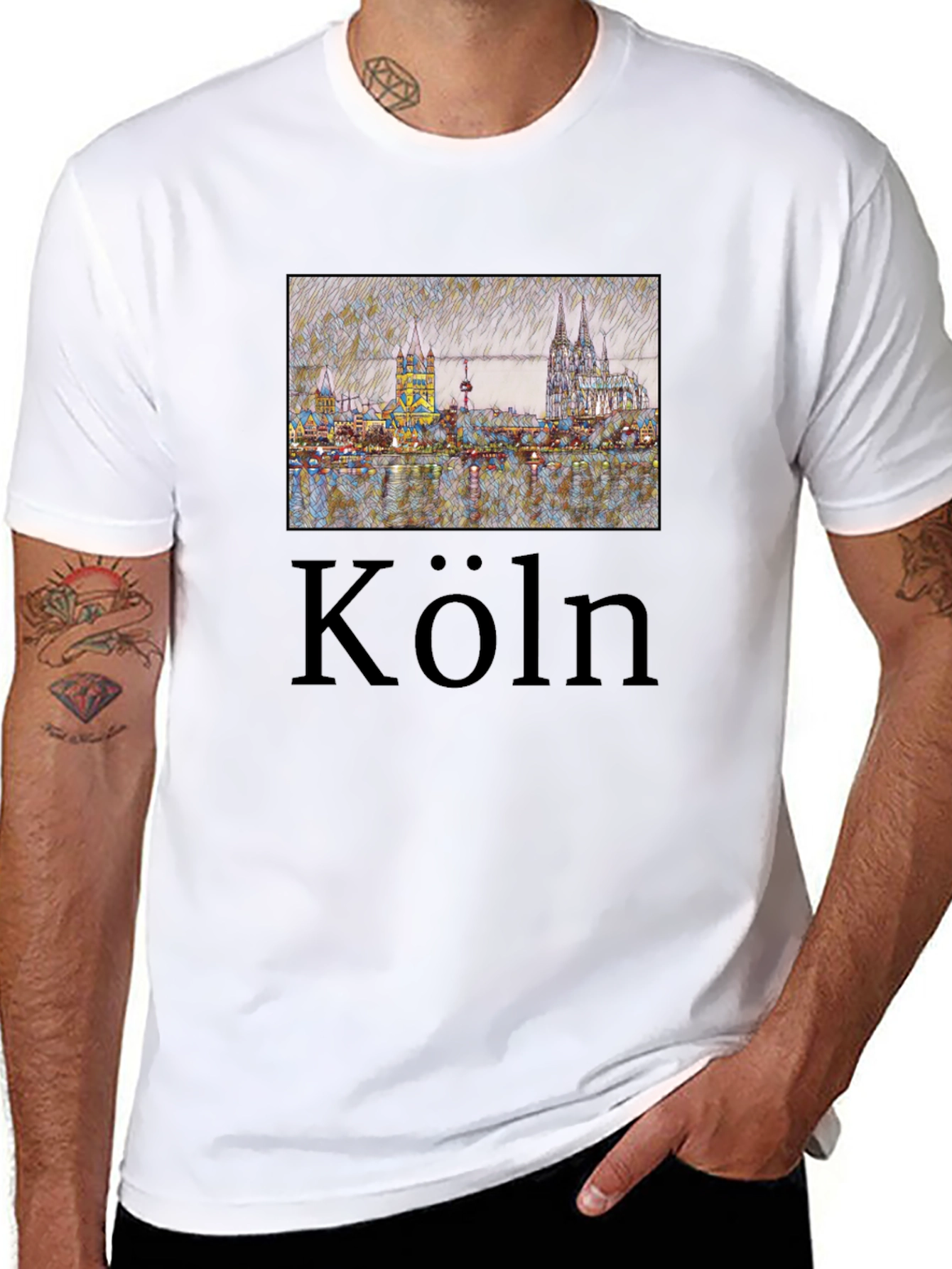 Cologne Skyline T-Shirt - Köln Germany Tee