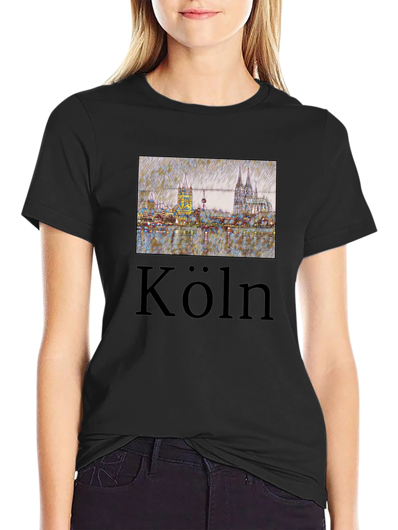 Cologne Skyline T-Shirt - Köln Germany Tee