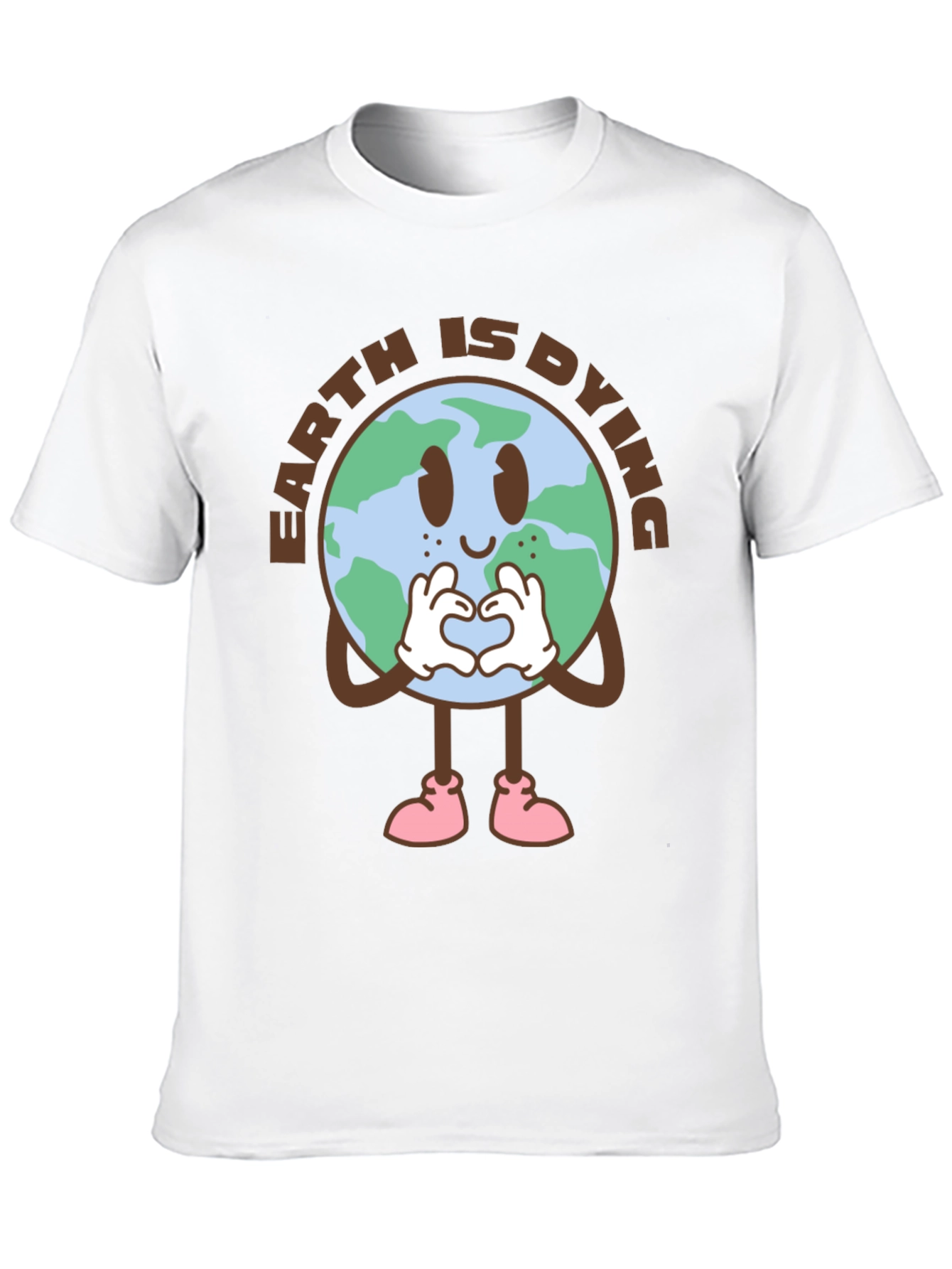 Earth is Dying Graphic T-Shirt - Black Cotton Tee