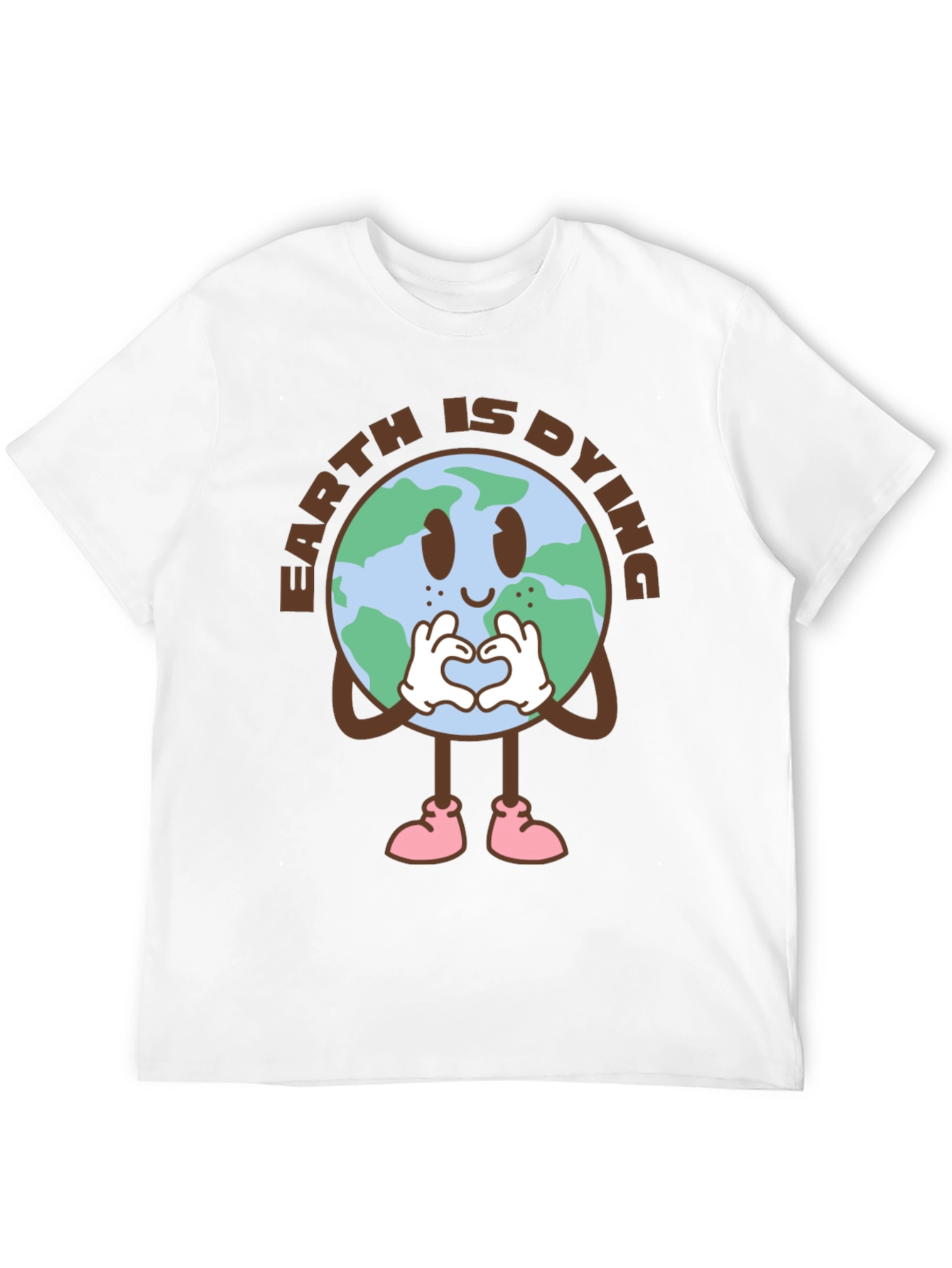 Earth is Dying Graphic T-Shirt - Black Cotton Tee