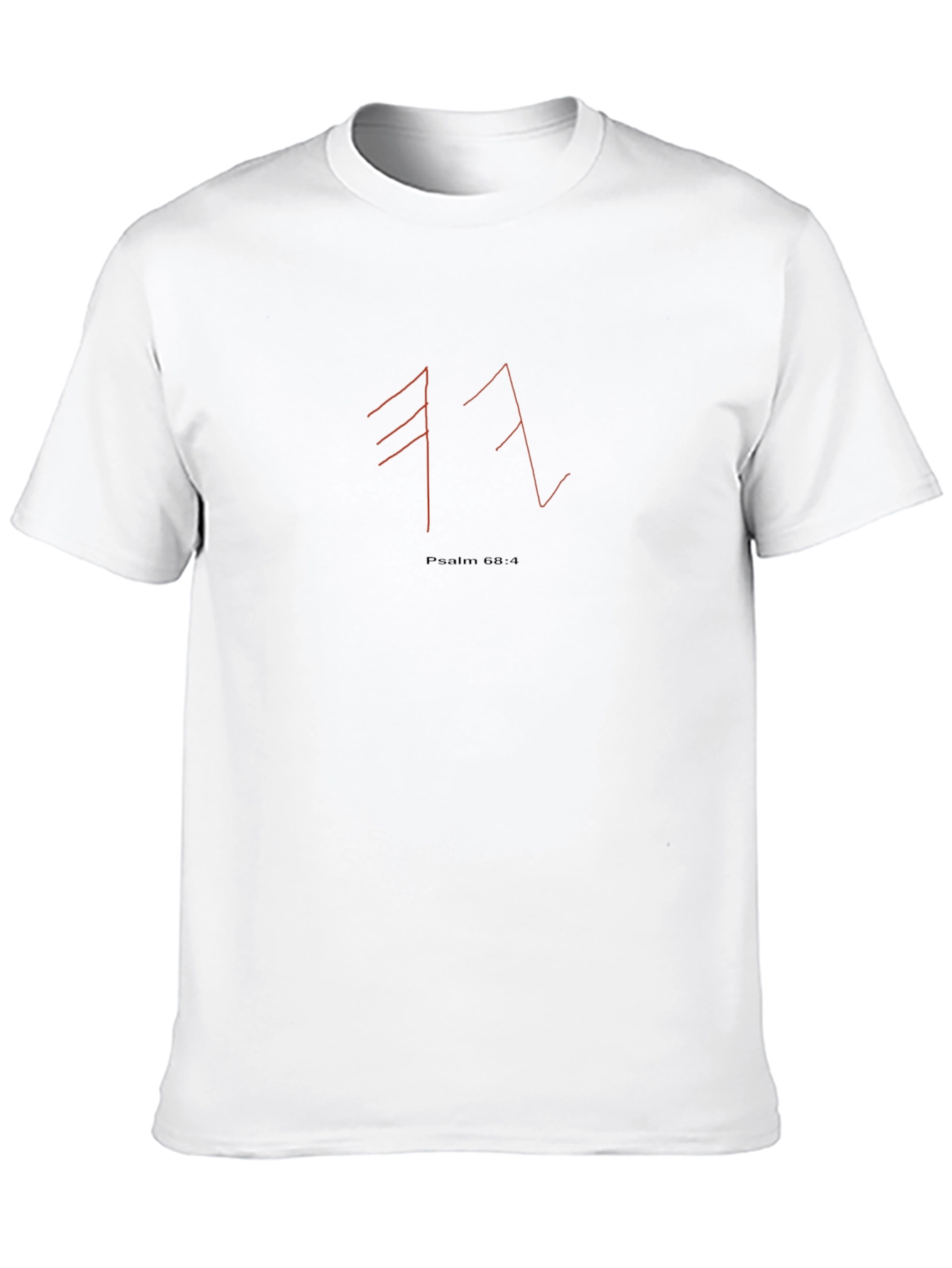 Psalm 68:4 Graphic Tee - Black Cotton T-Shirt