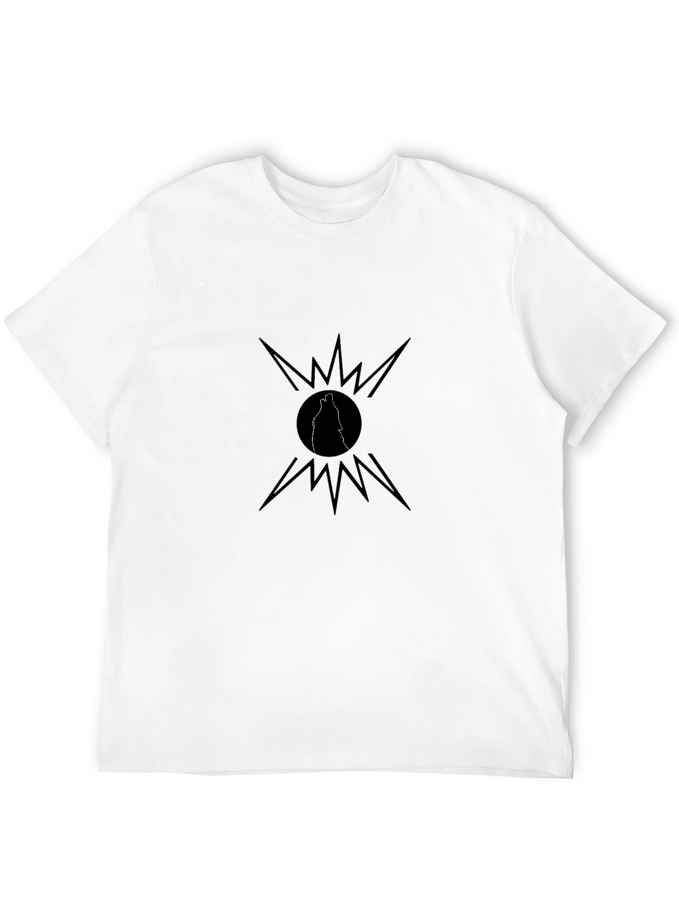 Black Wolf Howl T-Shirt - Graphic Tee