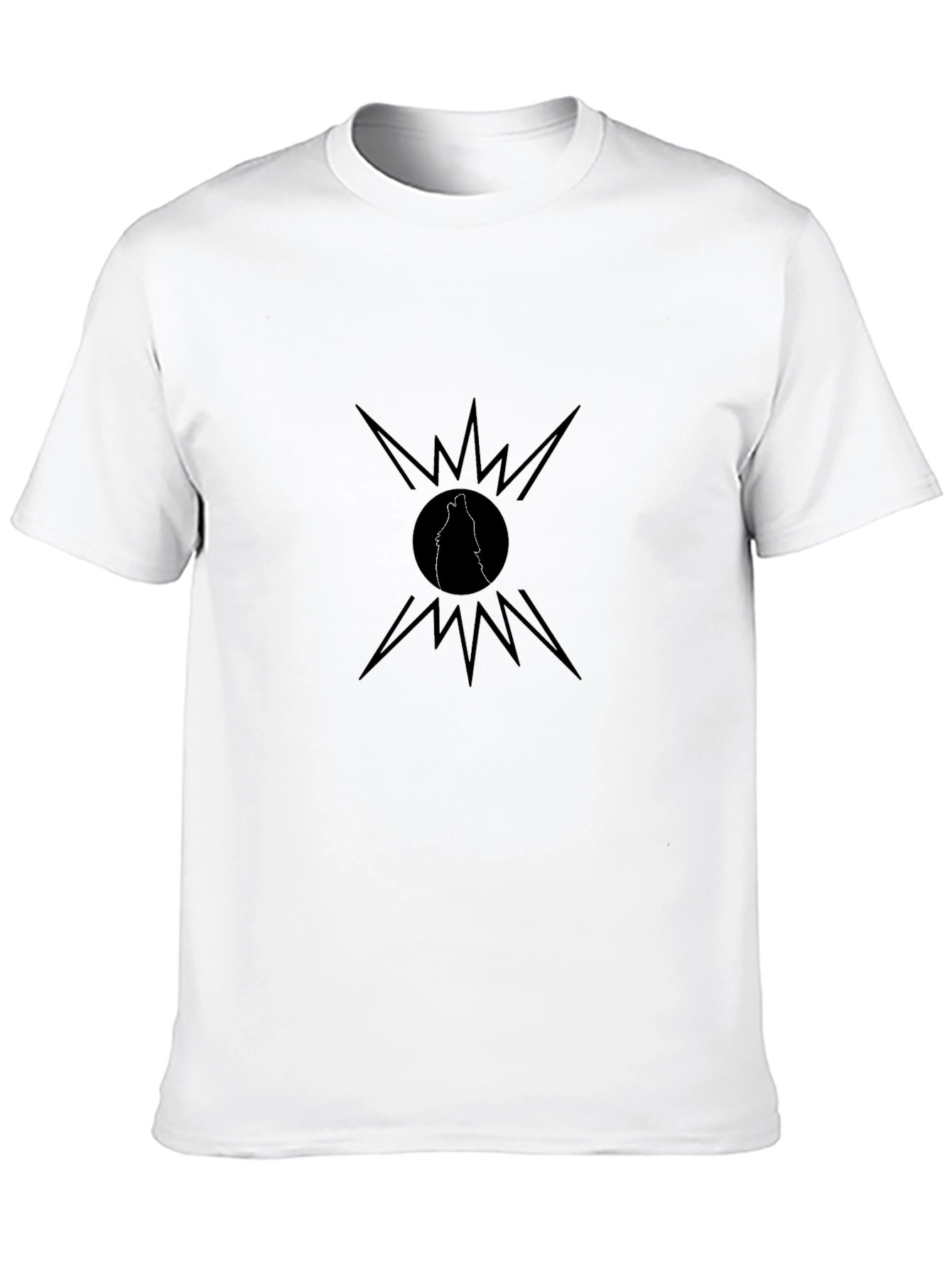 Black Wolf Howl T-Shirt - Graphic Tee