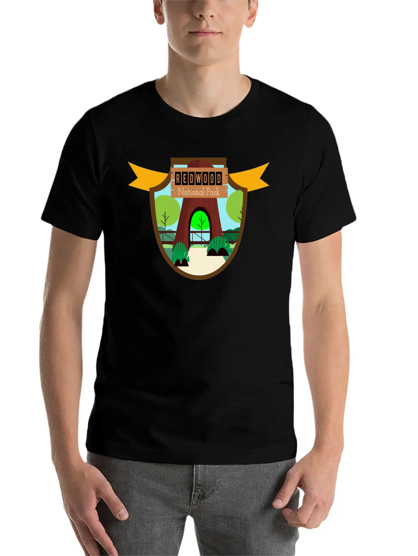 Redwood National Park California Unisex Casual T-Shirt – Clean Design For Daily Comfort
