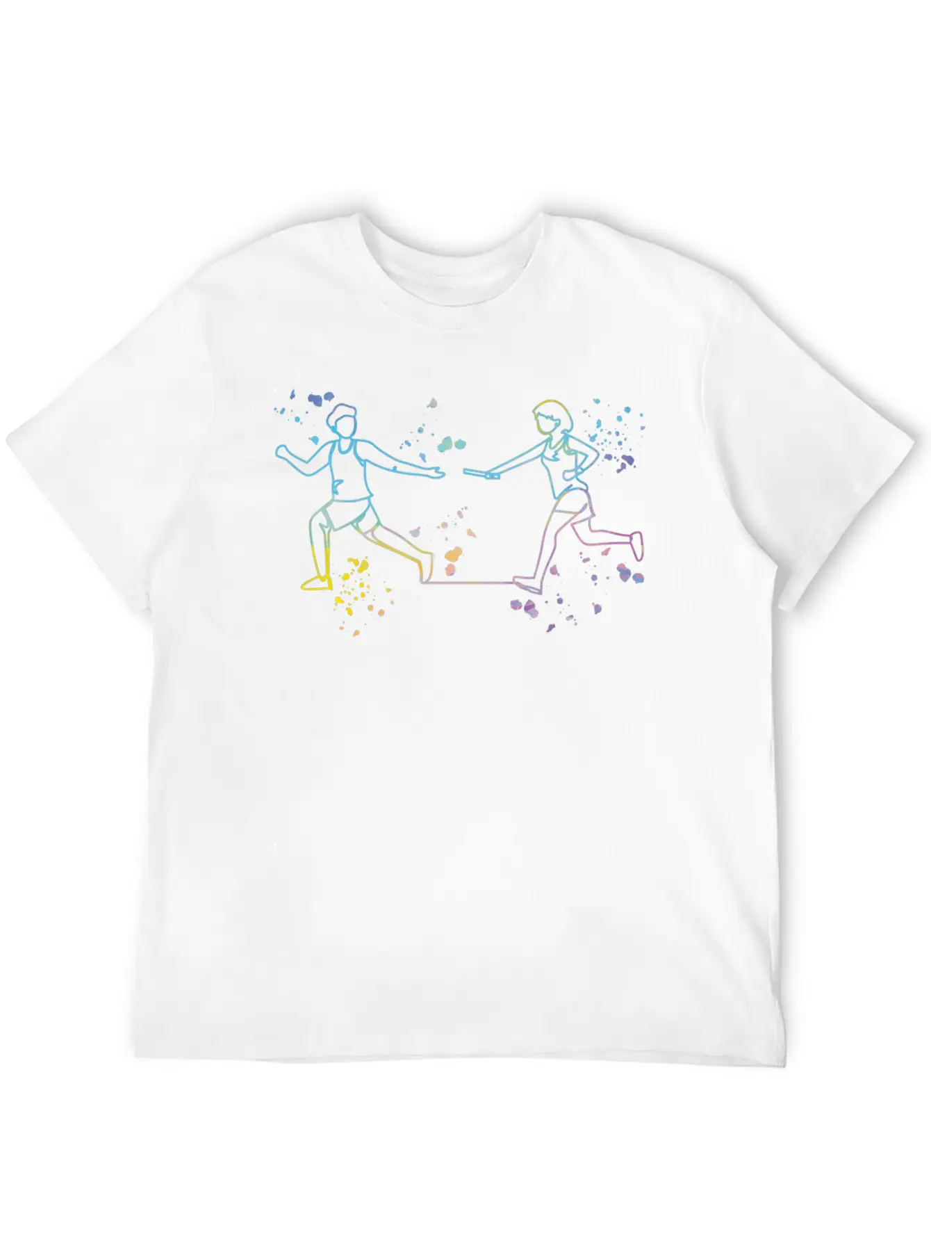 Relay Racer Relay Racing Relay Race Unisex Casual T-Shirt – Clean Design For Daily Comfort