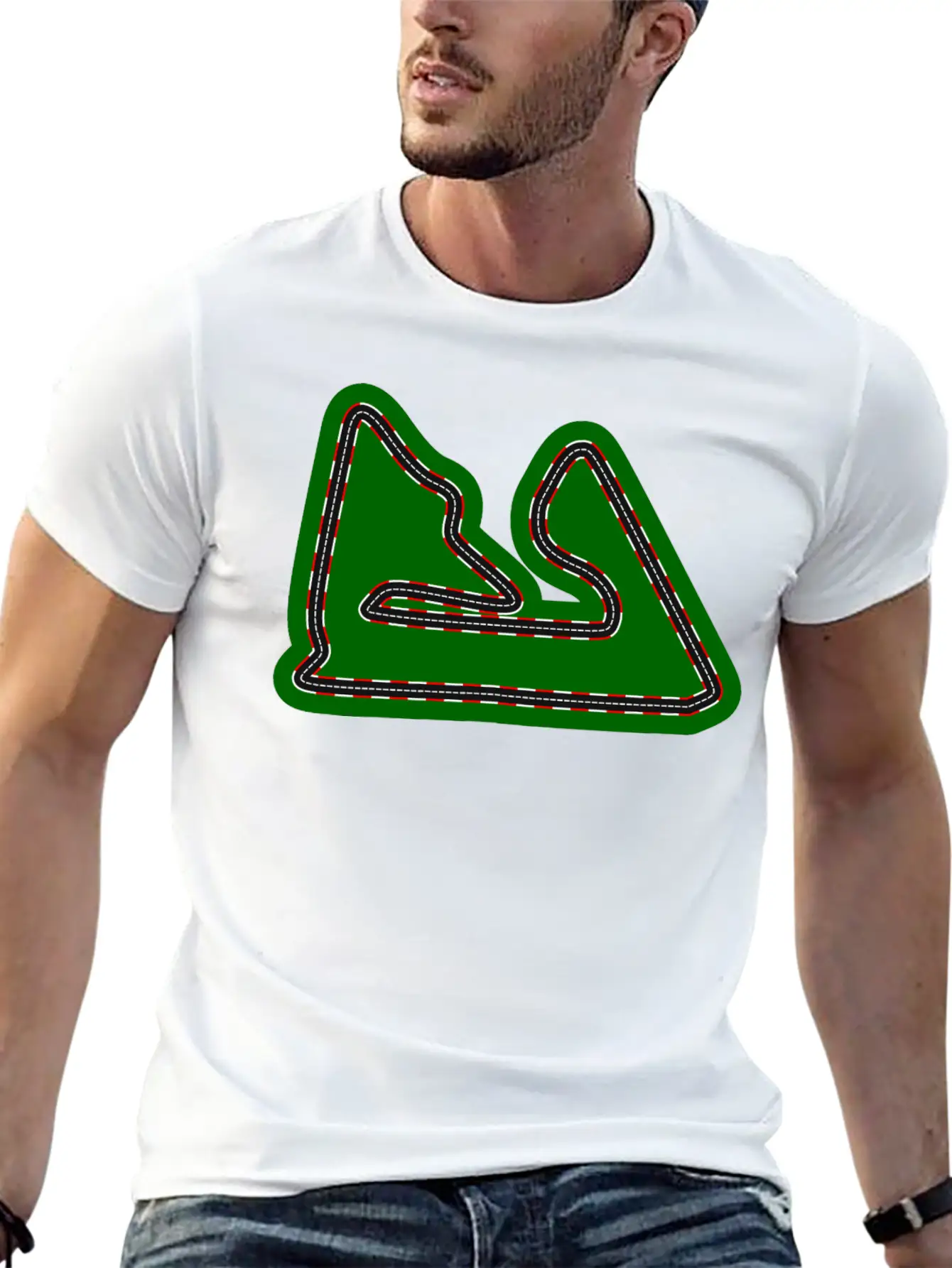 Remix Of F1 Circuits 20142018 Bahrain Unisex Casual T-Shirt – Clean Design For Daily Comfort