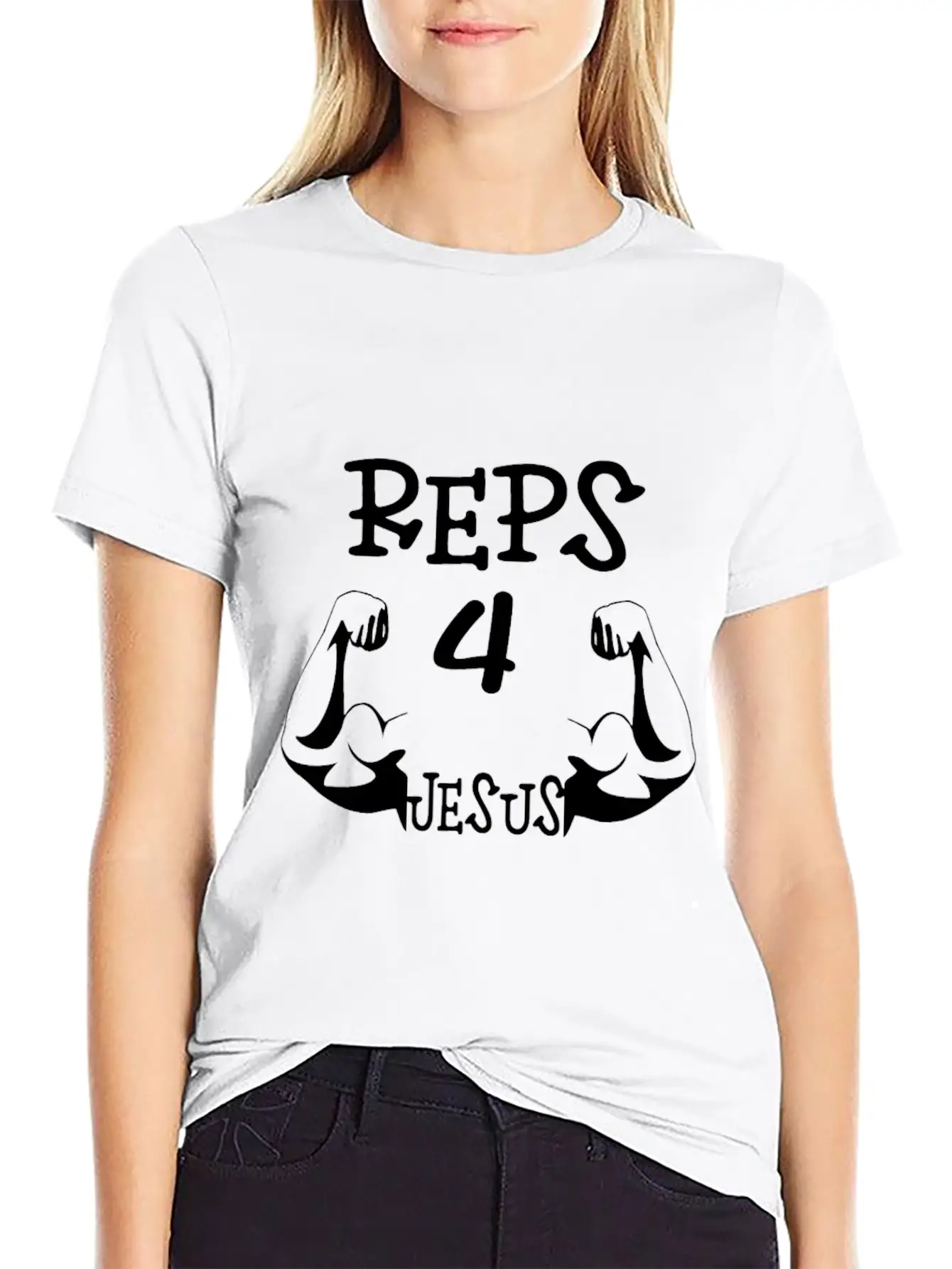 REPS 4 JESUS : Funny Jesus Unisex Casual T-Shirt – Clean Design For Daily Comfort