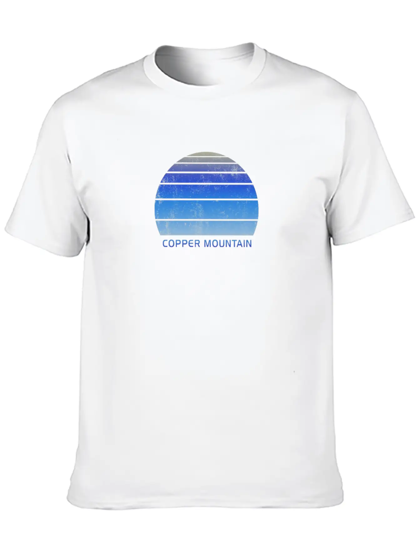 Retro Copper Mountain Colorado Sunset Outdoors Unisex Casual T-Shirt – Clean Design For Daily Comfort