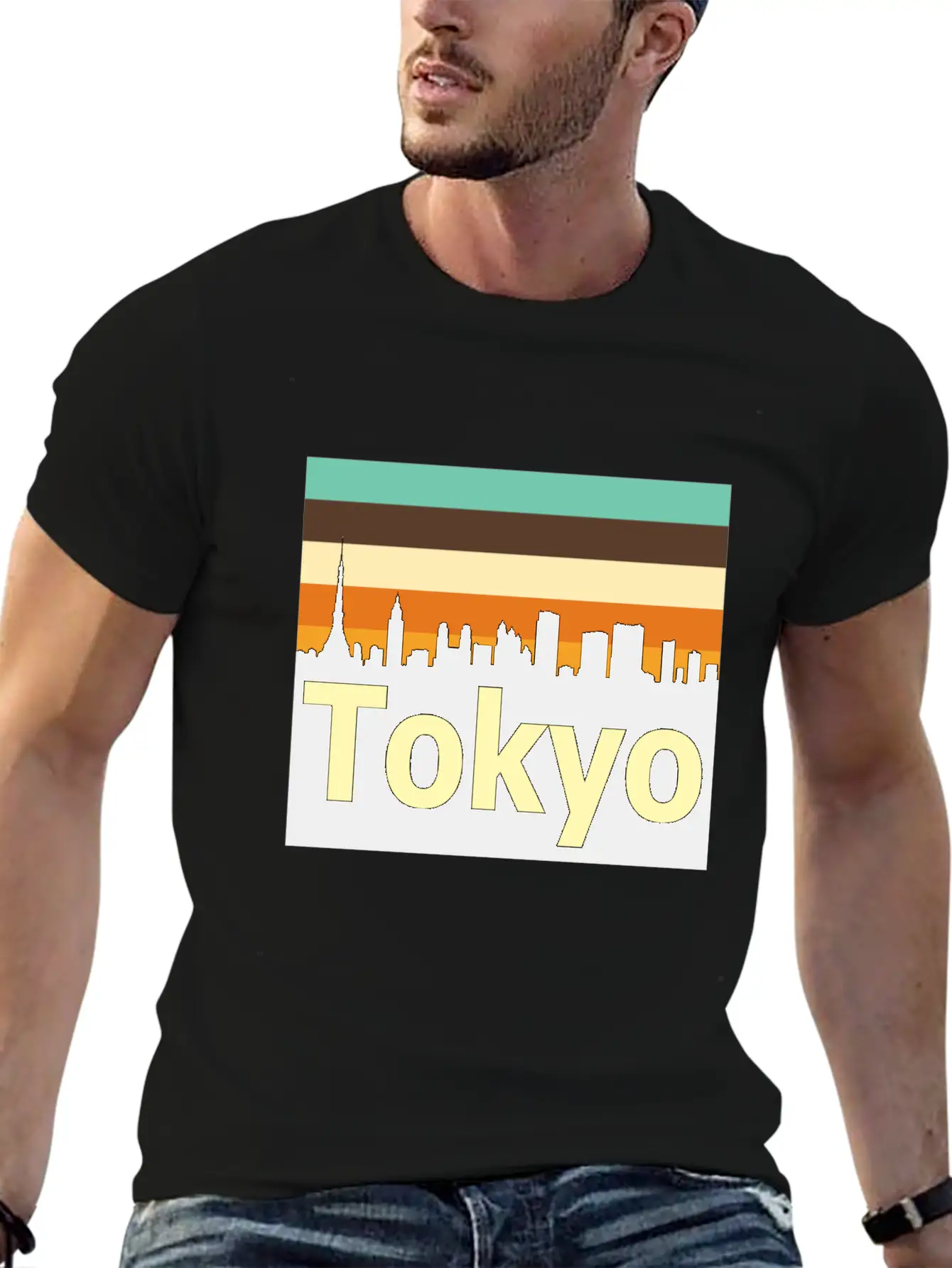 Retro Tokyo Unisex Casual T-Shirt – Clean Design For Daily Comfort