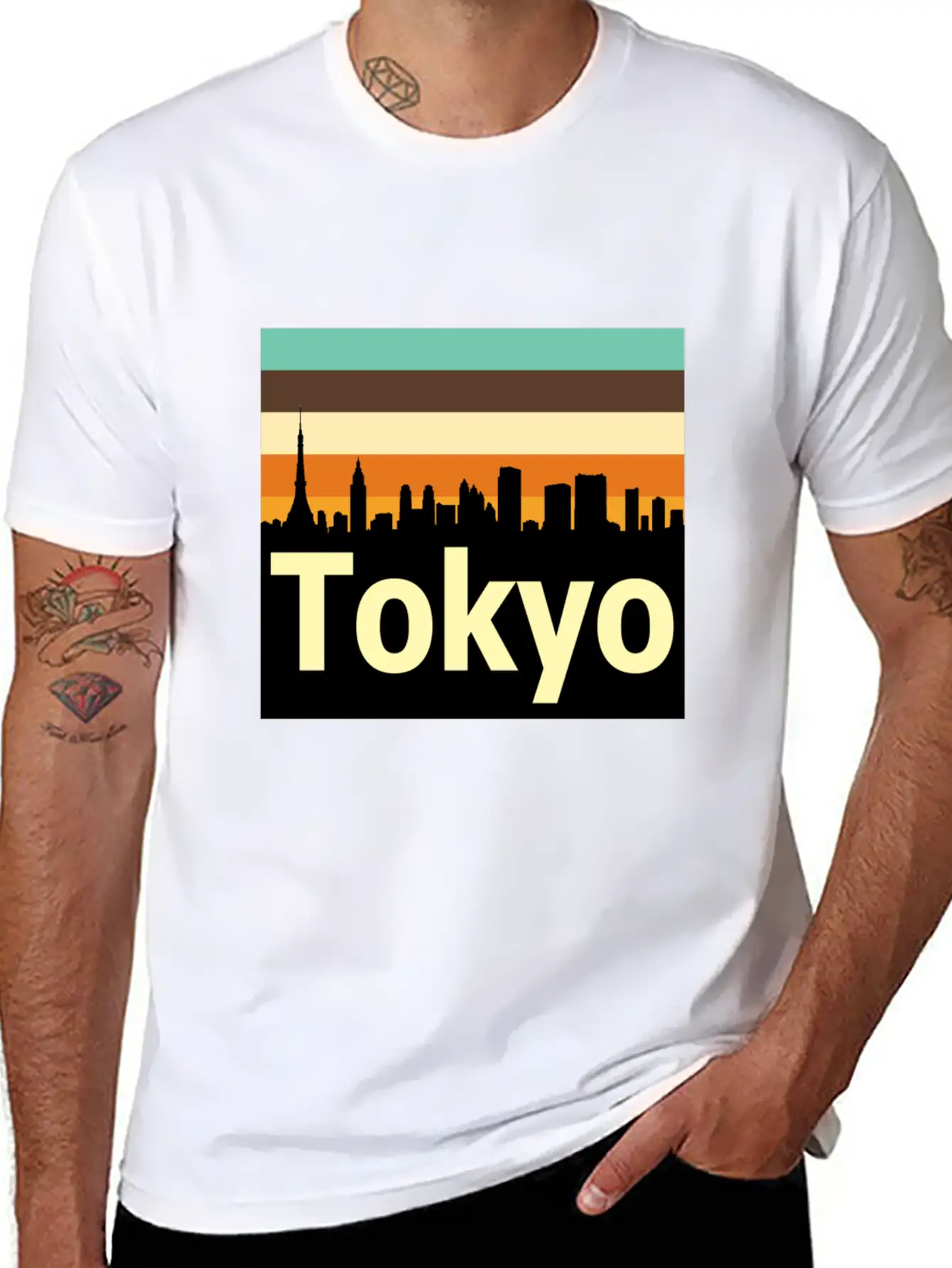 Retro Tokyo Unisex Casual T-Shirt – Clean Design For Daily Comfort