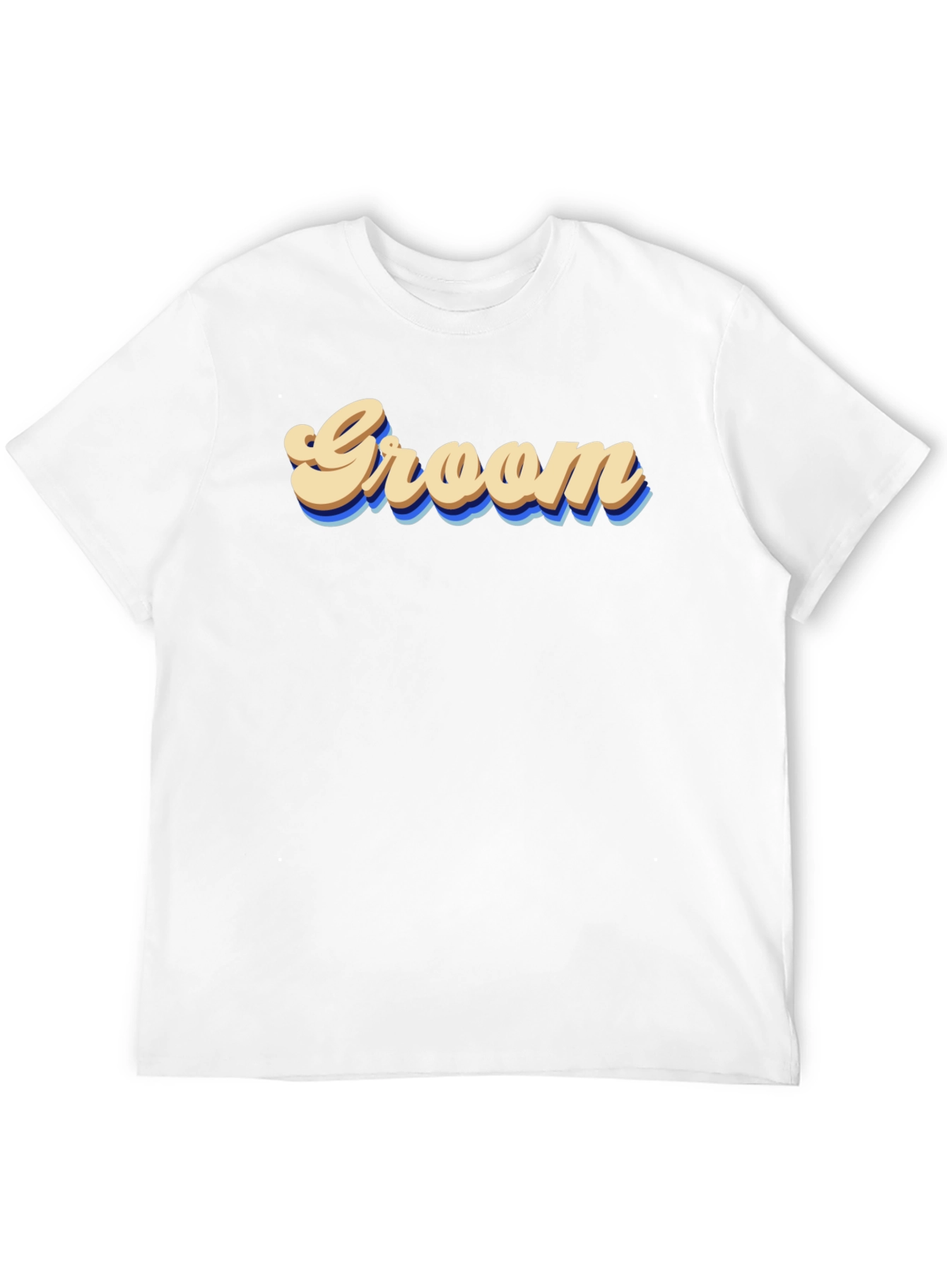 Groom Graphic Tee - Retro Wedding Party Shirt