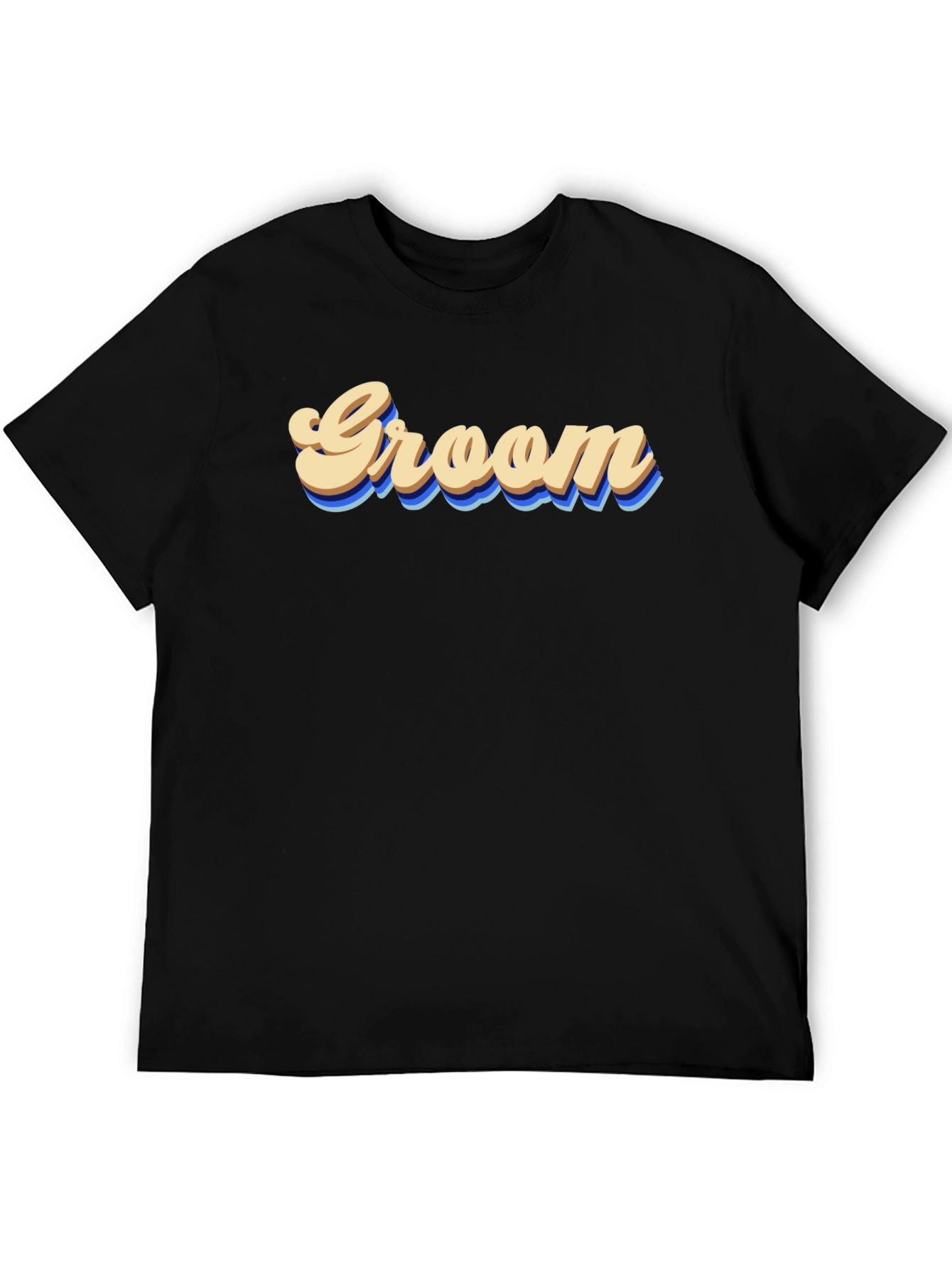 Groom Graphic Tee - Retro Wedding Party Shirt