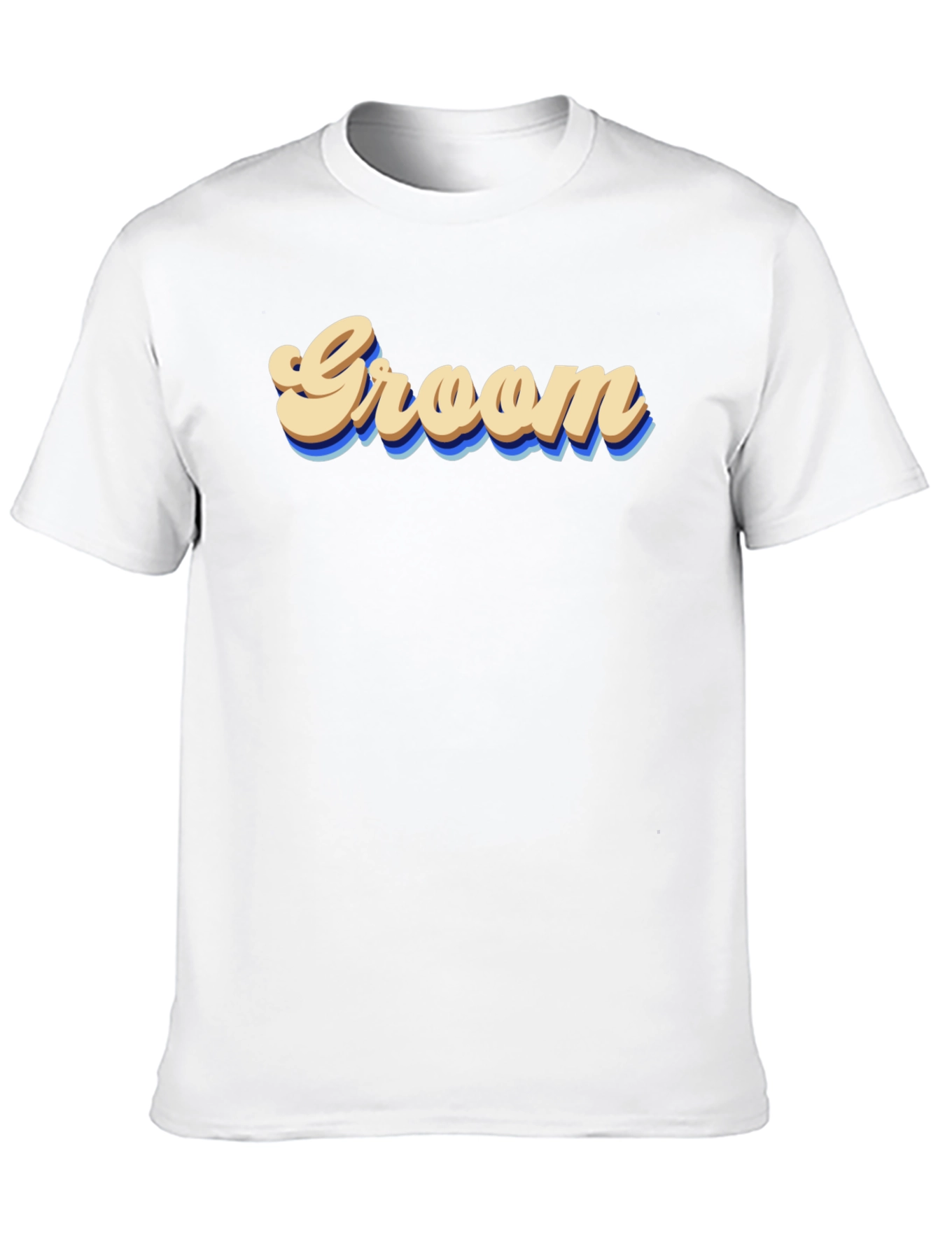 Groom Graphic Tee - Retro Wedding Party Shirt