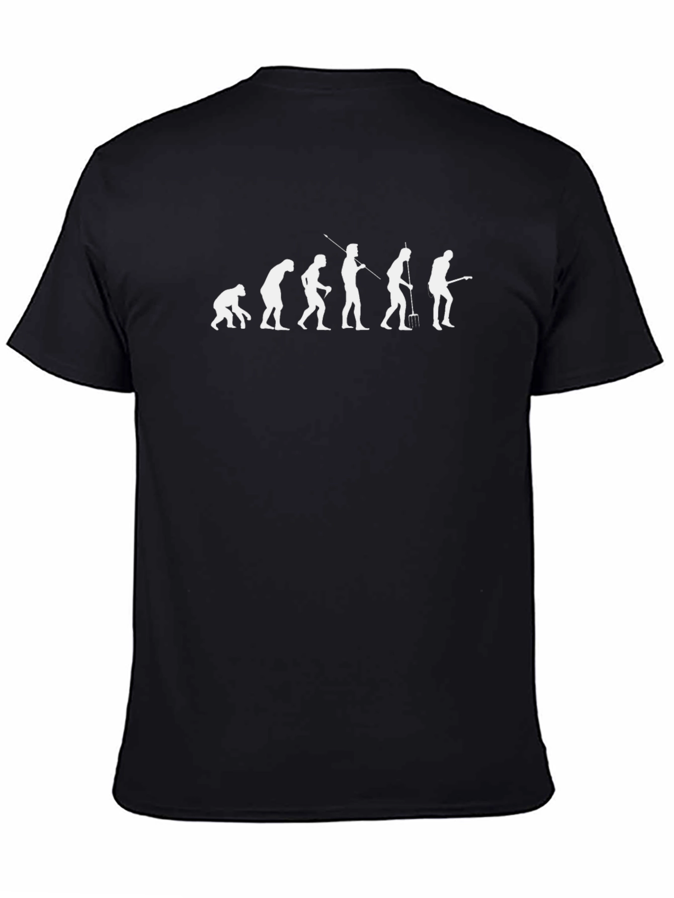 Evolution of Guitarist Black T-Shirt