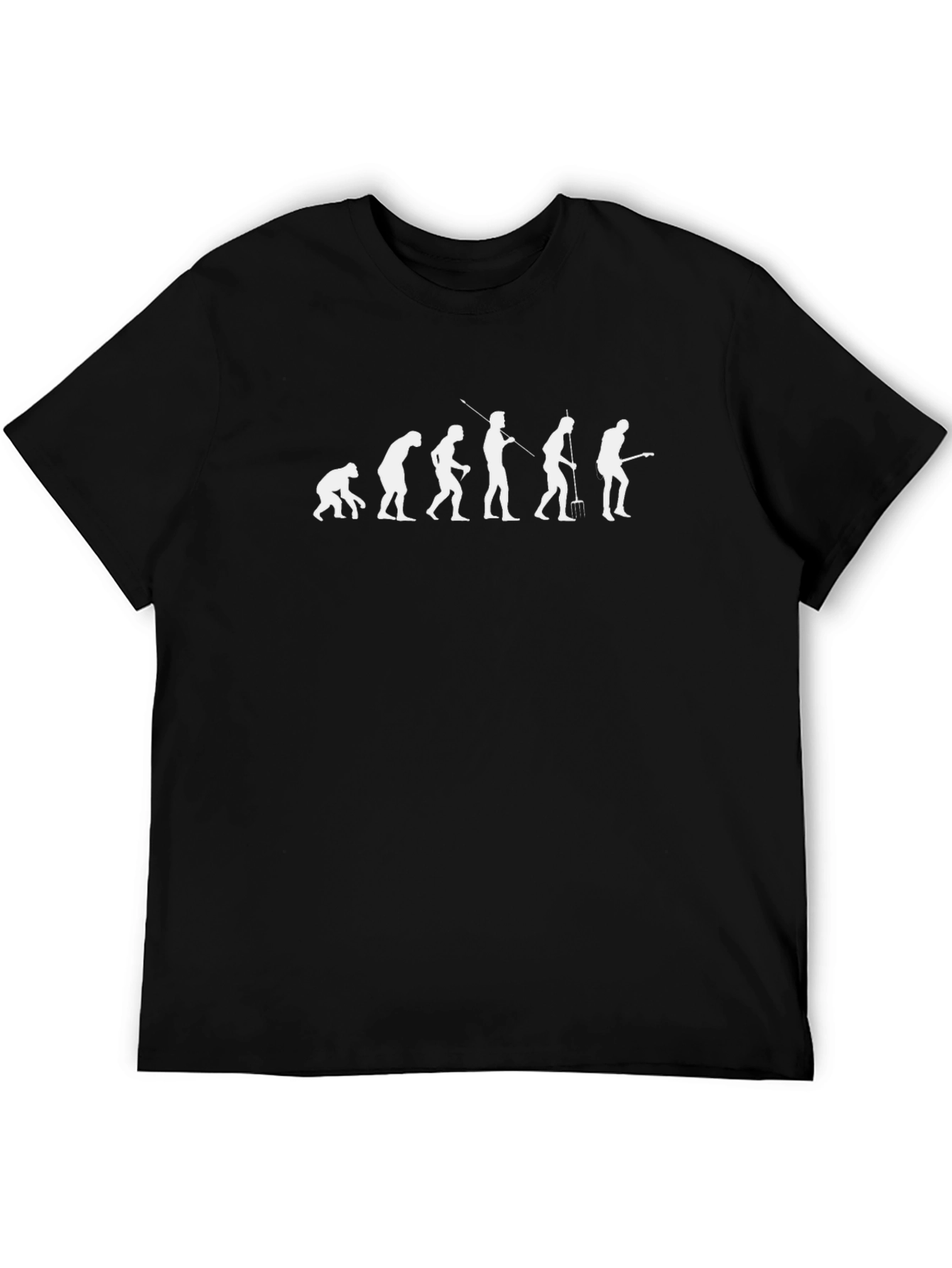 Evolution of Guitarist Black T-Shirt