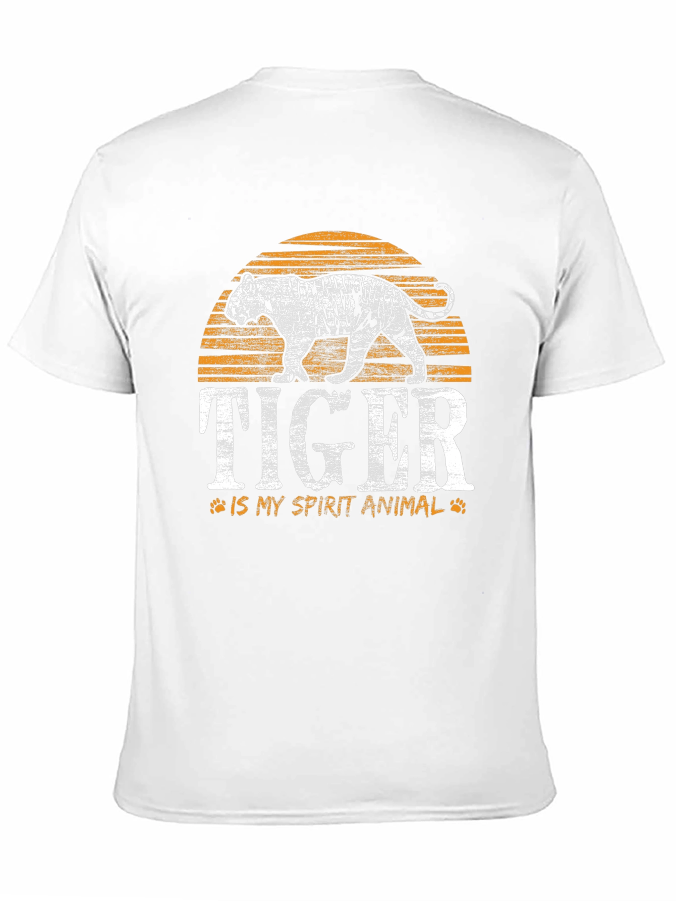 Tiger Spirit Animal Graphic Tee - Black