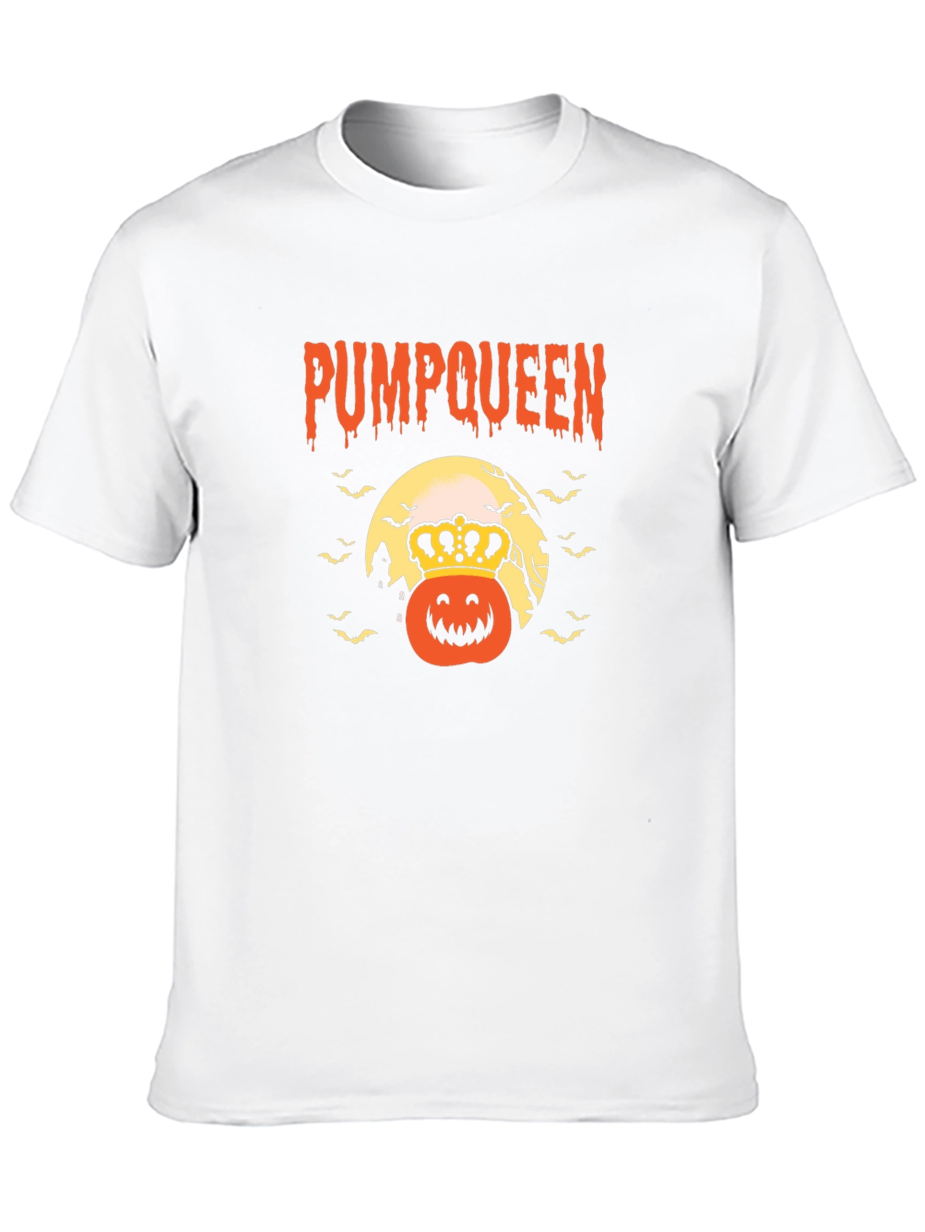 Pumpqueen Halloween Graphic Tee - Black