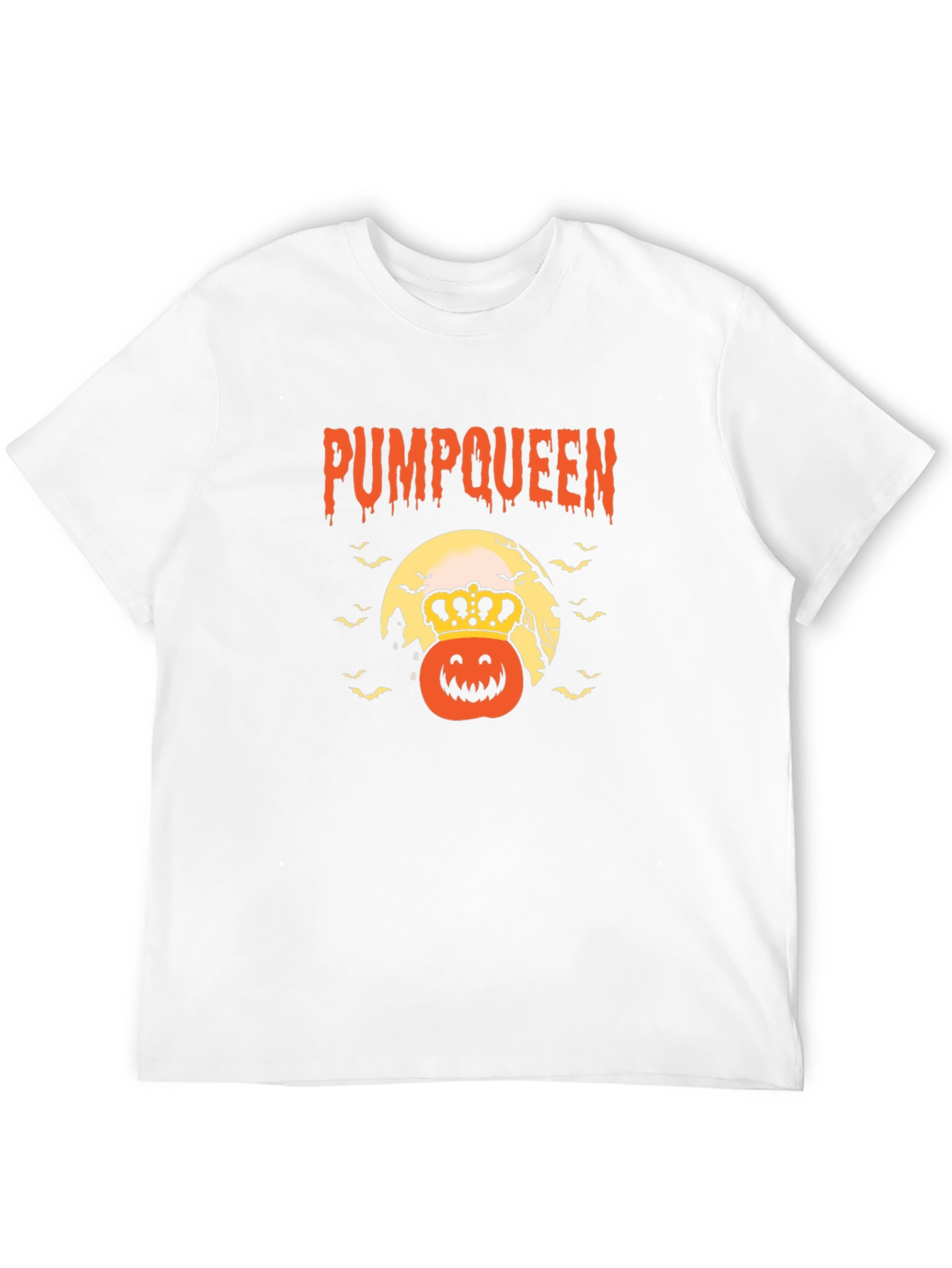 Pumpqueen Halloween Graphic Tee - Black