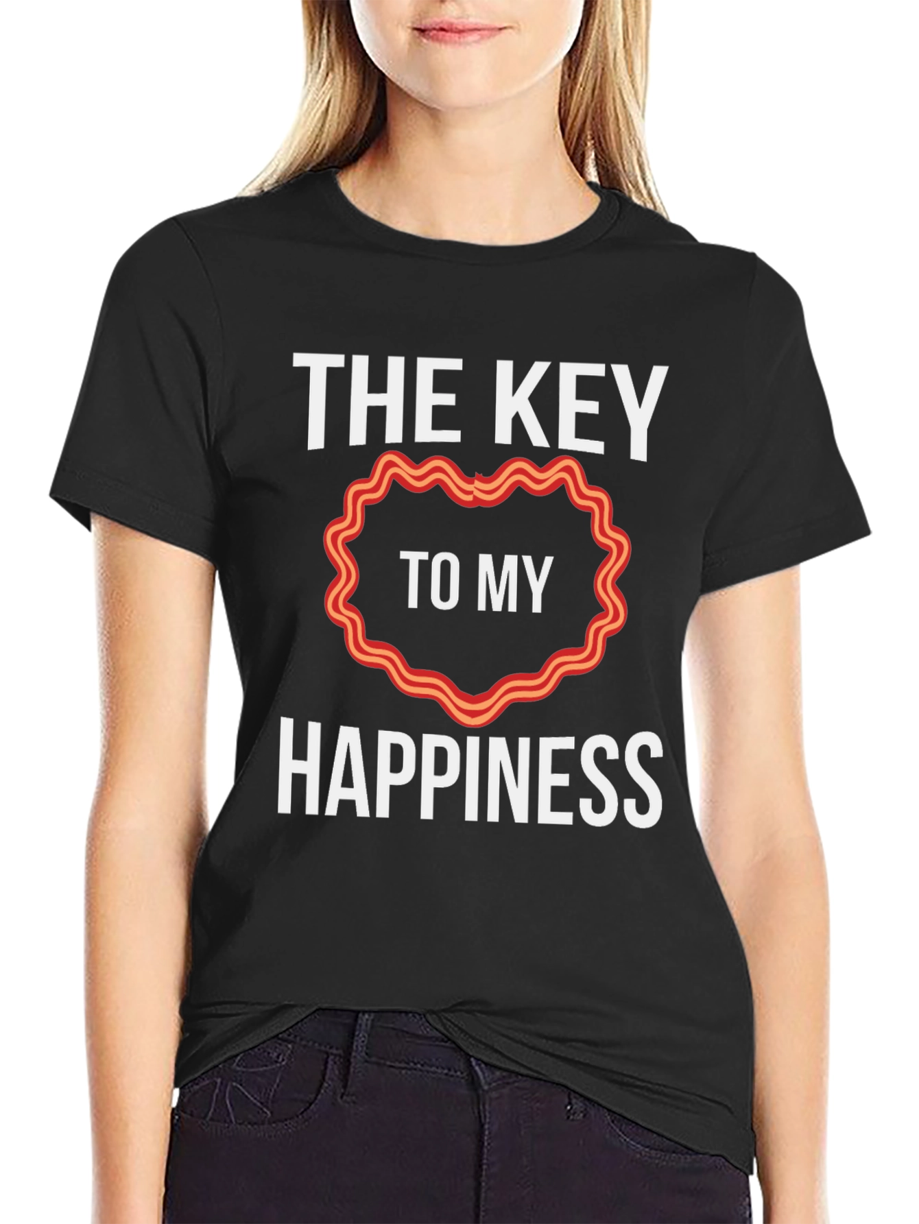 Bacon Heart Happiness T-Shirt