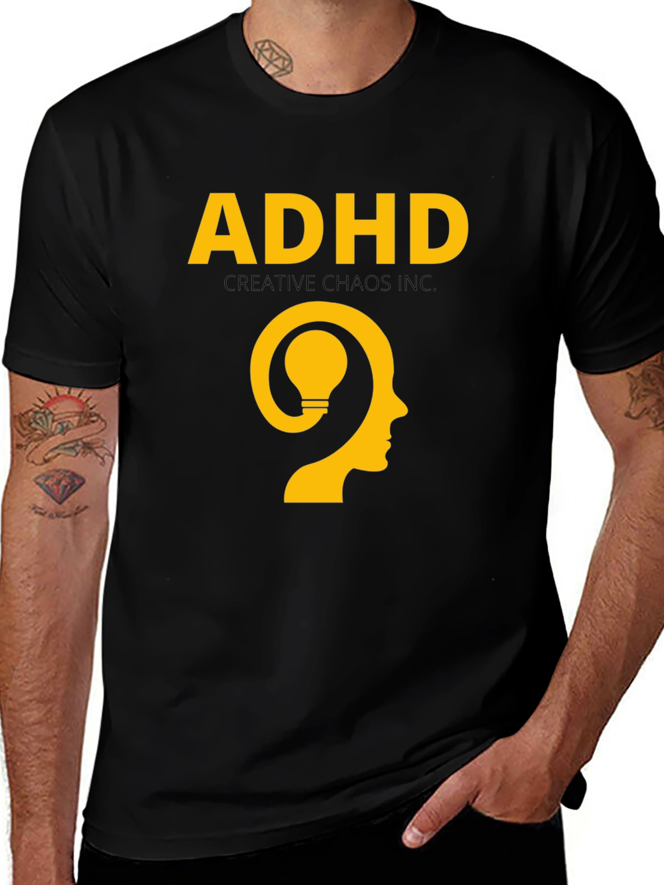 ADHD Creative Chaos T-Shirt - Black