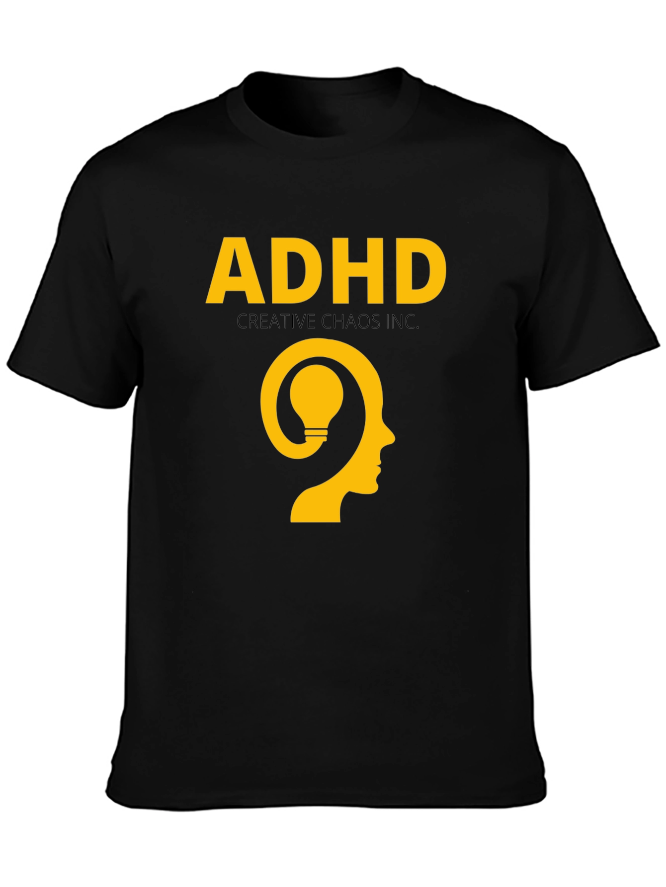 ADHD Creative Chaos T-Shirt - Black
