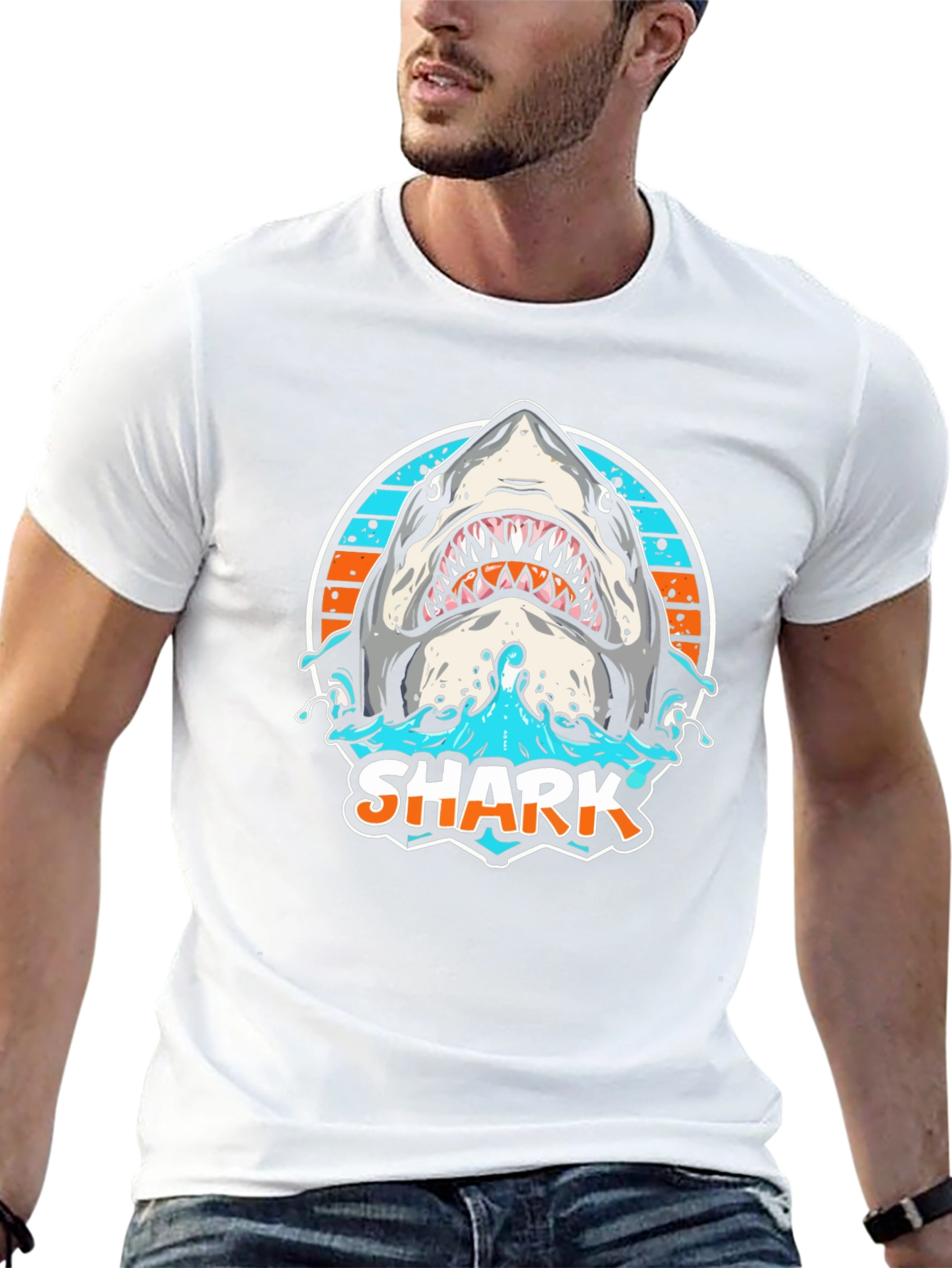 Shark Graphic T-Shirt -  Ocean Predator Design