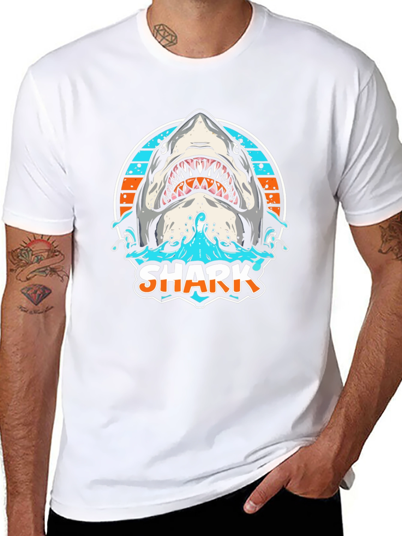 Shark Graphic T-Shirt -  Ocean Predator Design