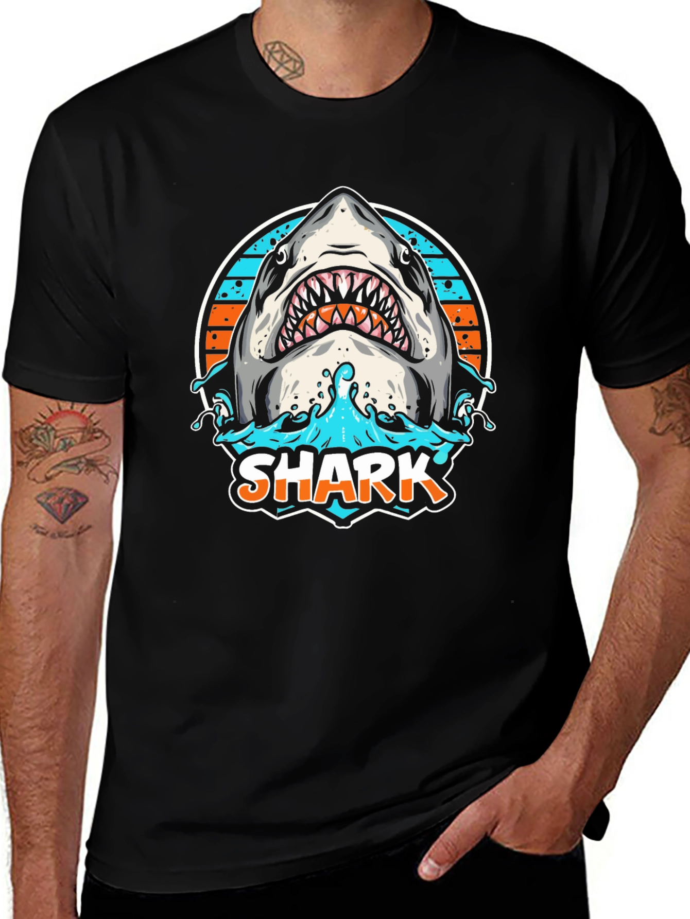 Shark Graphic T-Shirt -  Ocean Predator Design