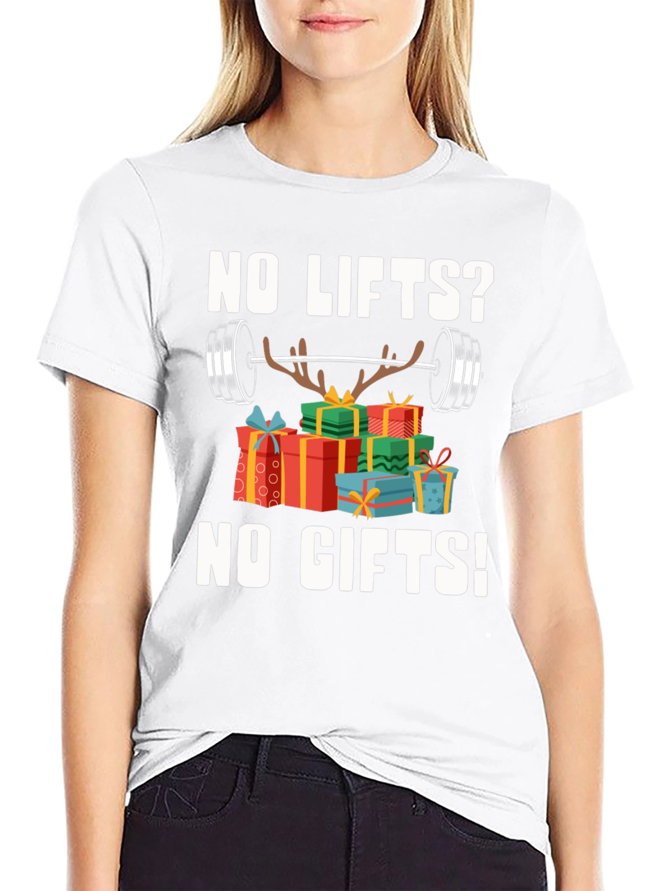 Funny Christmas Workout Gift T-Shirt