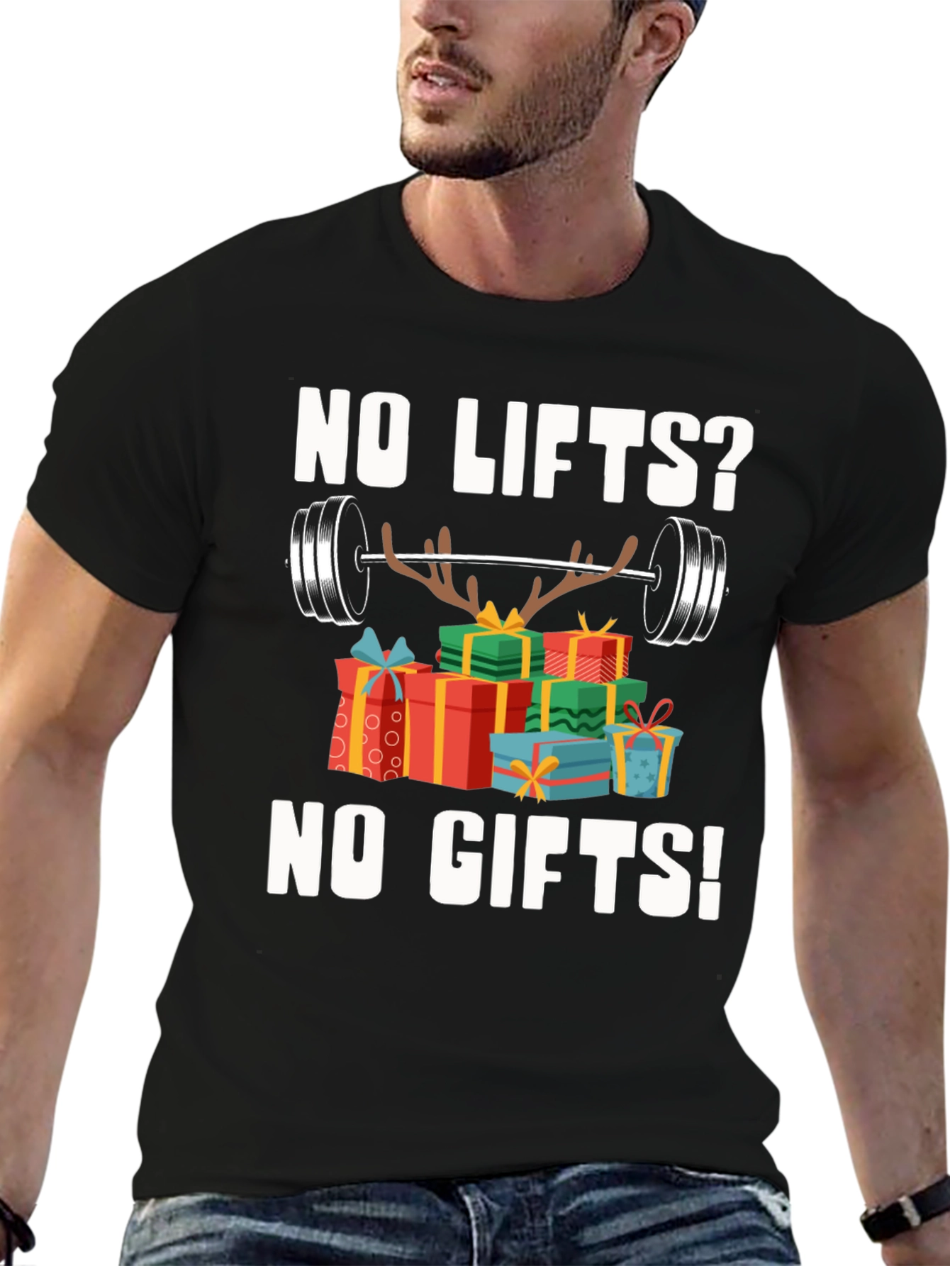 Funny Christmas Workout Gift T-Shirt