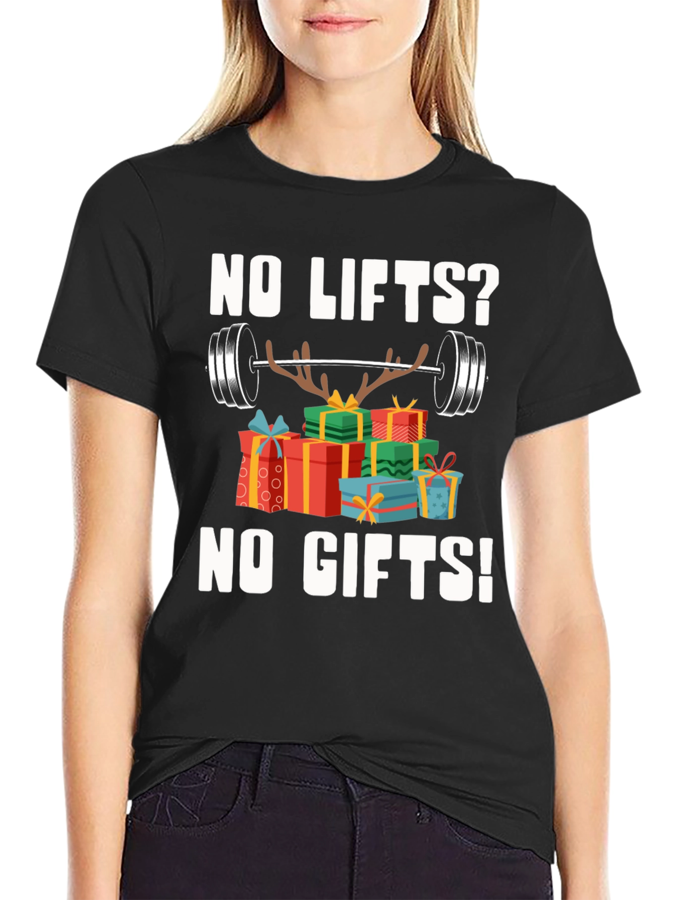 Funny Christmas Workout Gift T-Shirt