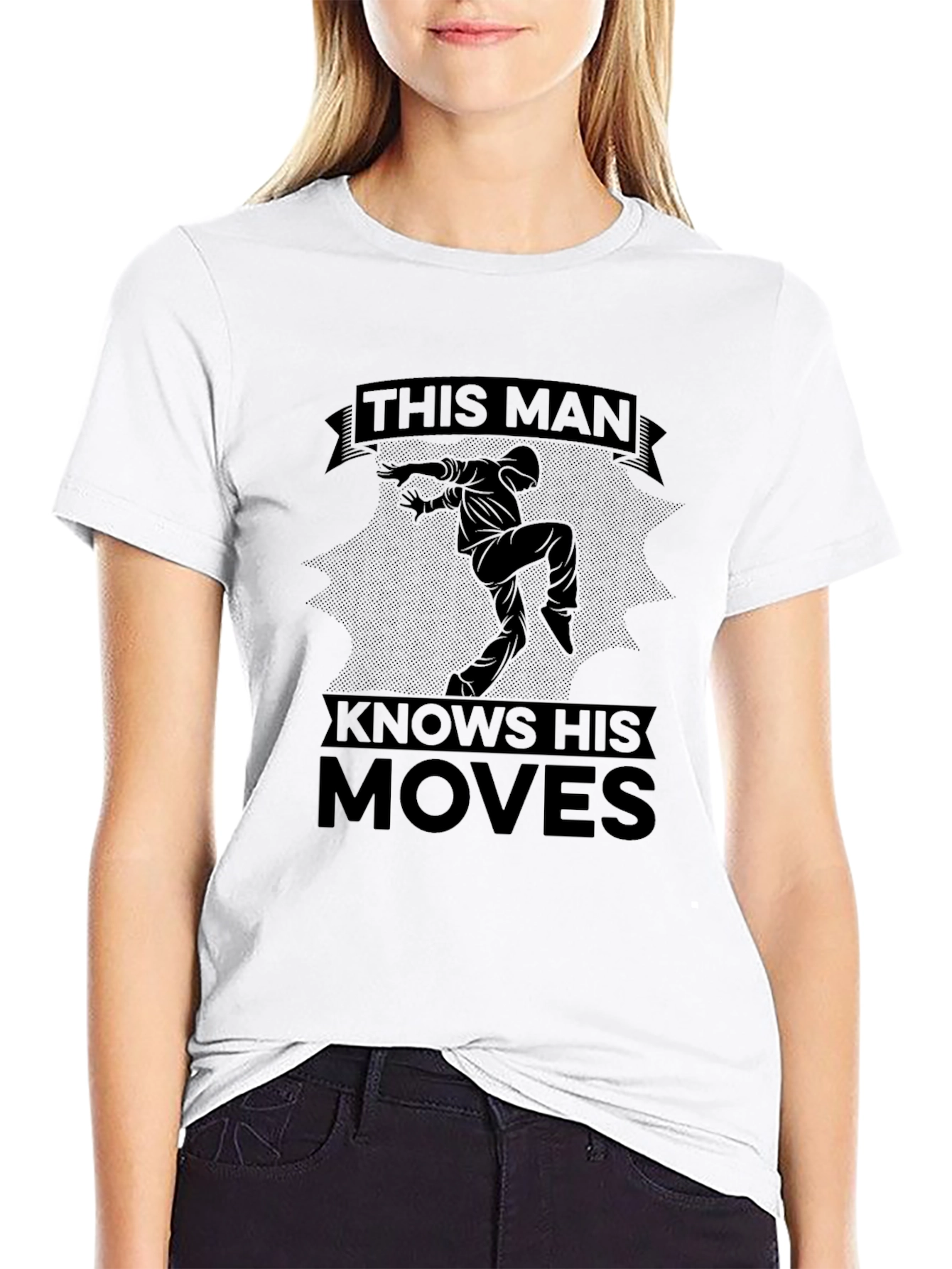 This Man Knows His Moves Black T-Shirt