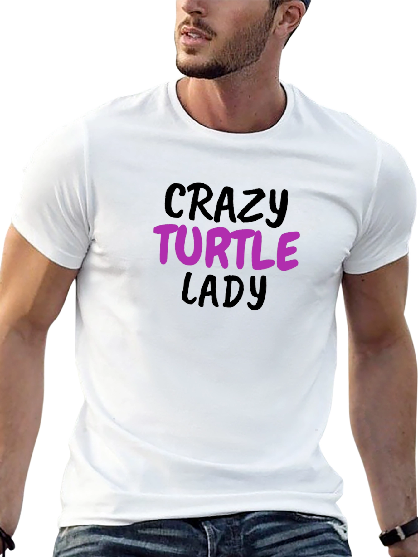 Crazy Turtle Lady T-Shirt - Novelty Tee
