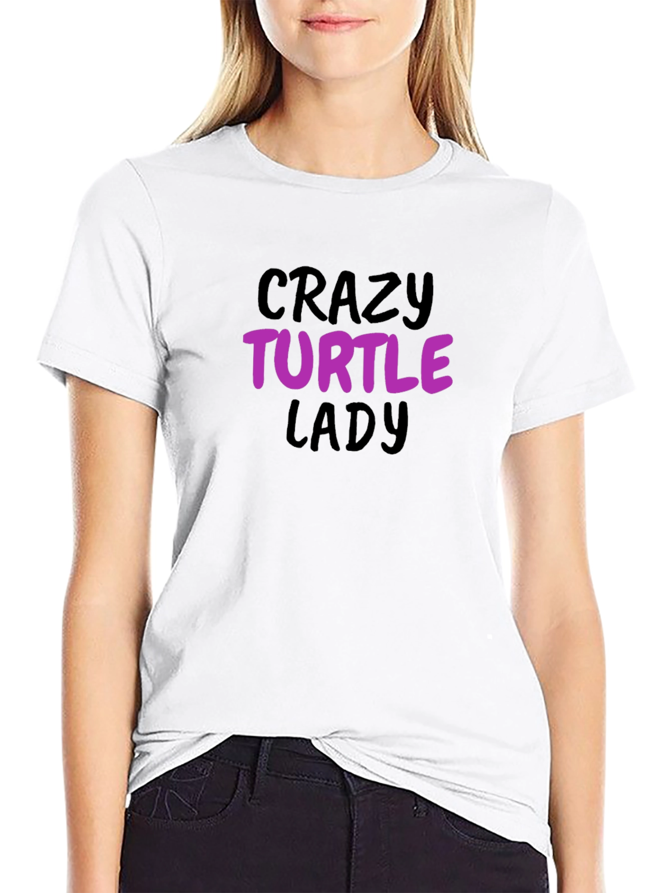 Crazy Turtle Lady T-Shirt - Novelty Tee